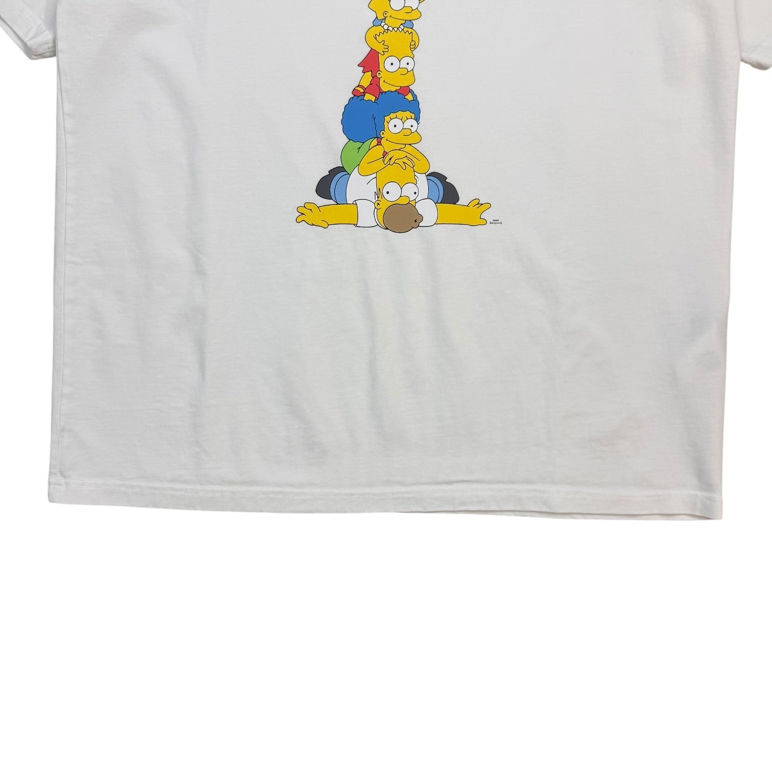 Kith x The Simpsons Family Stack Tee White