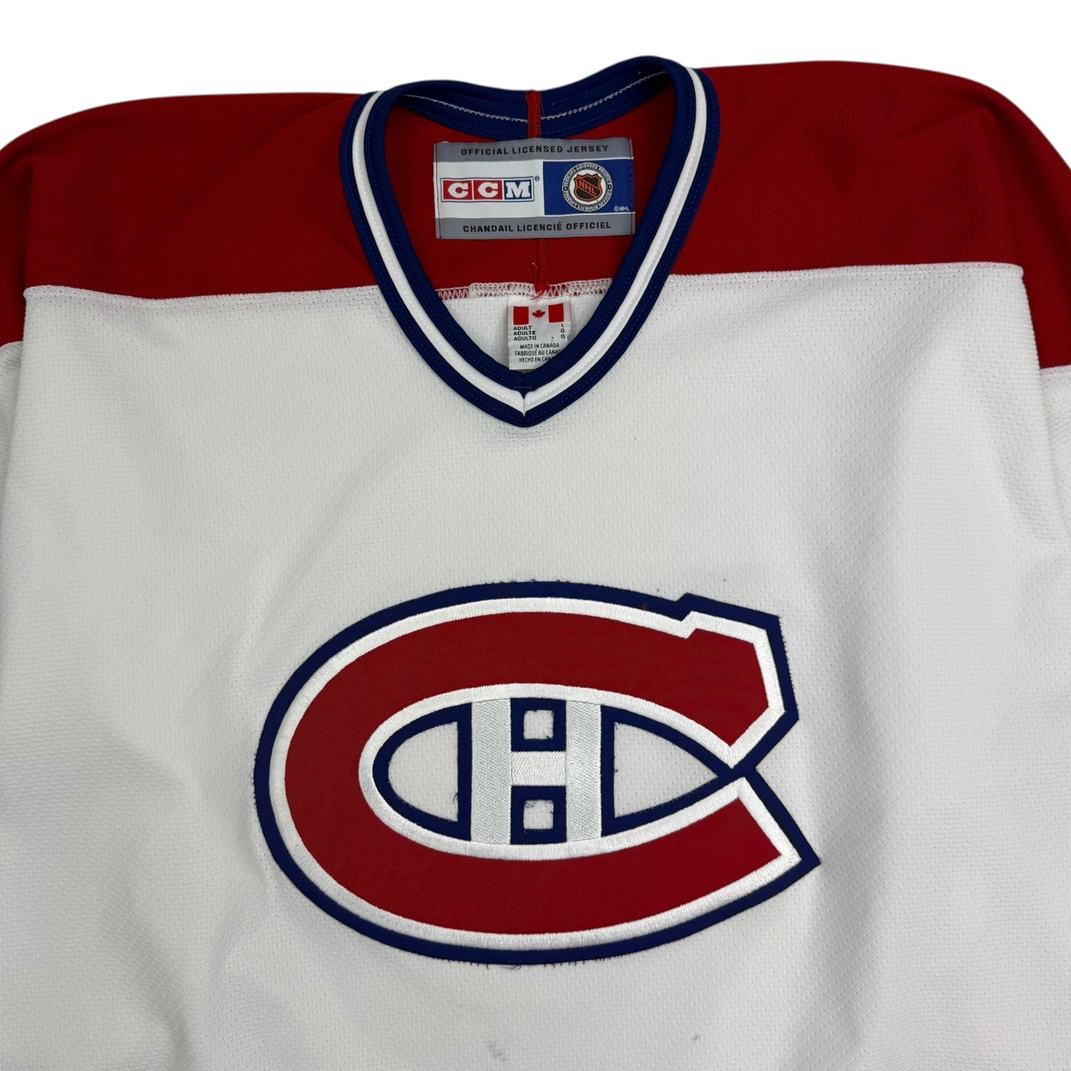 Vintage CCM Montreal Canadiens Away Jersey White/Red