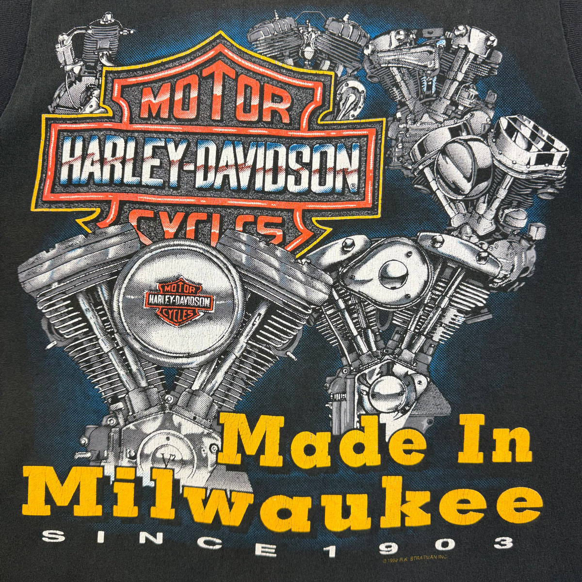 1992 Harley Davidson Made In Milwaukee Tank Top Black