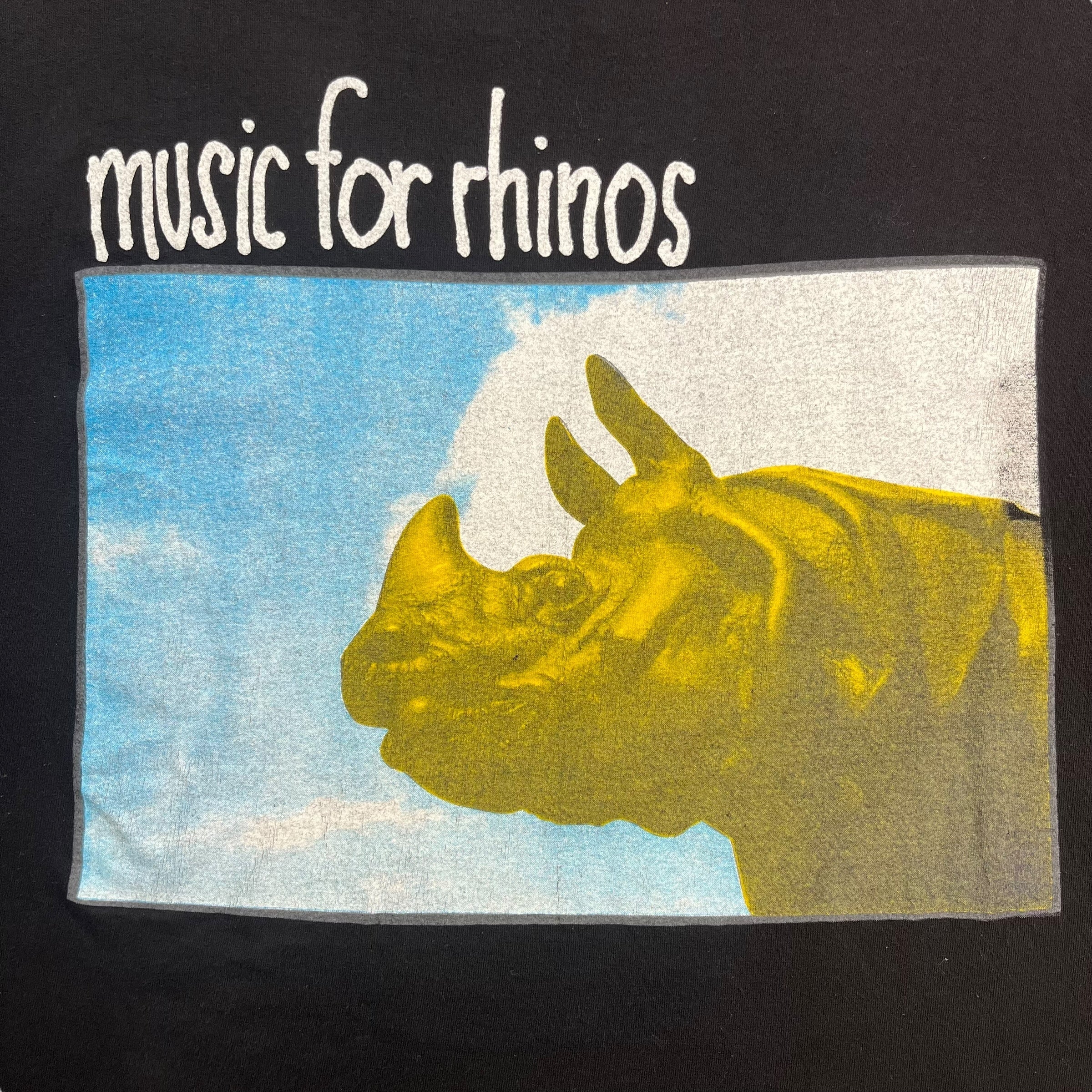 1992 Pearl Jam Music For Rhinos Tee Black