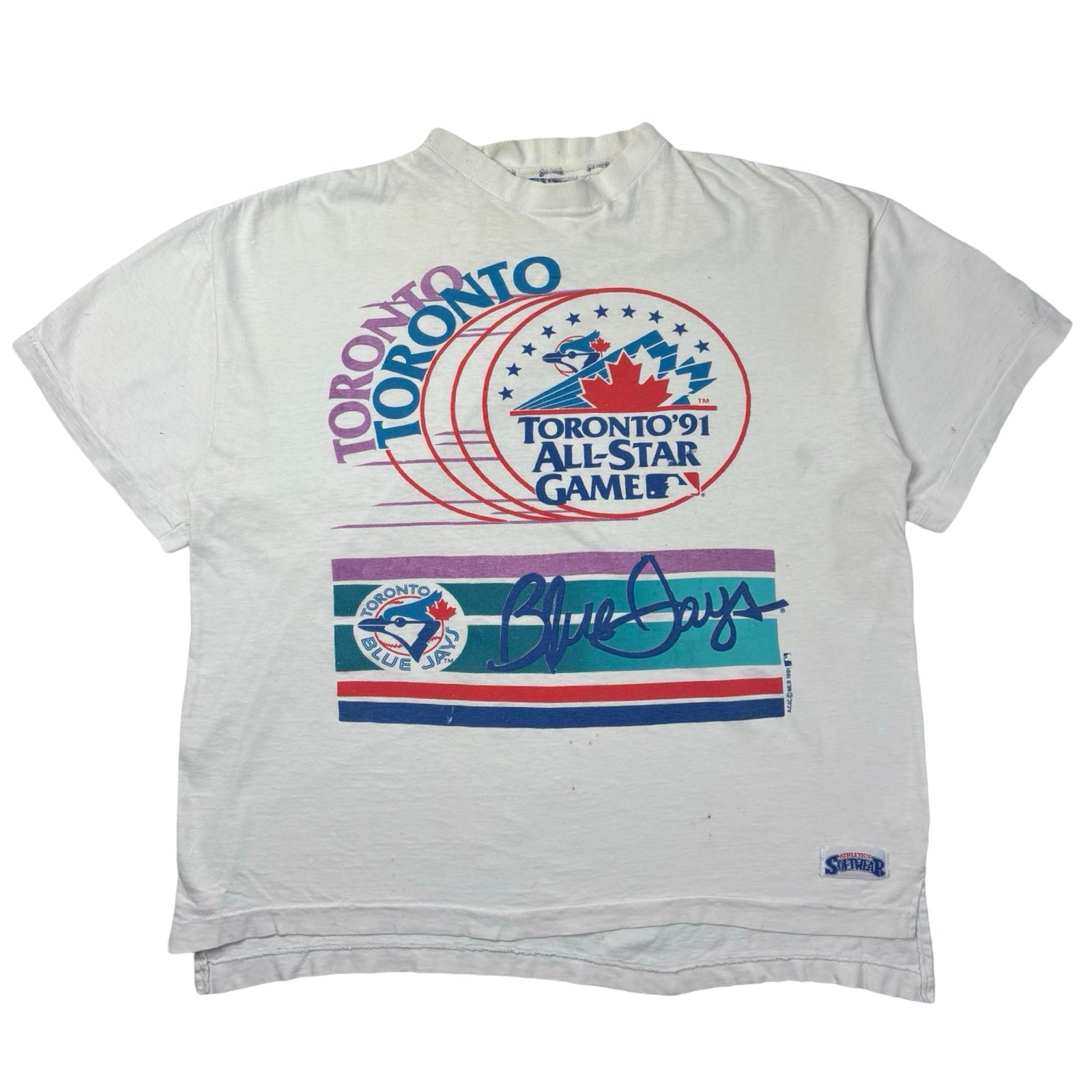 1991 MLB Toronto Blue Jays All-Star Game T-Shirt White