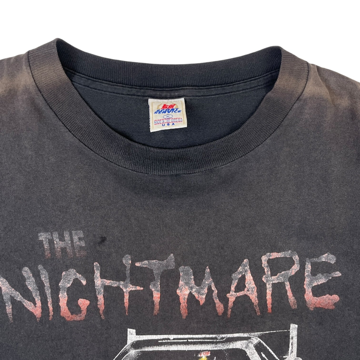 Vintage John Force “The Nightmare Continues” Racing T-Shirt Black