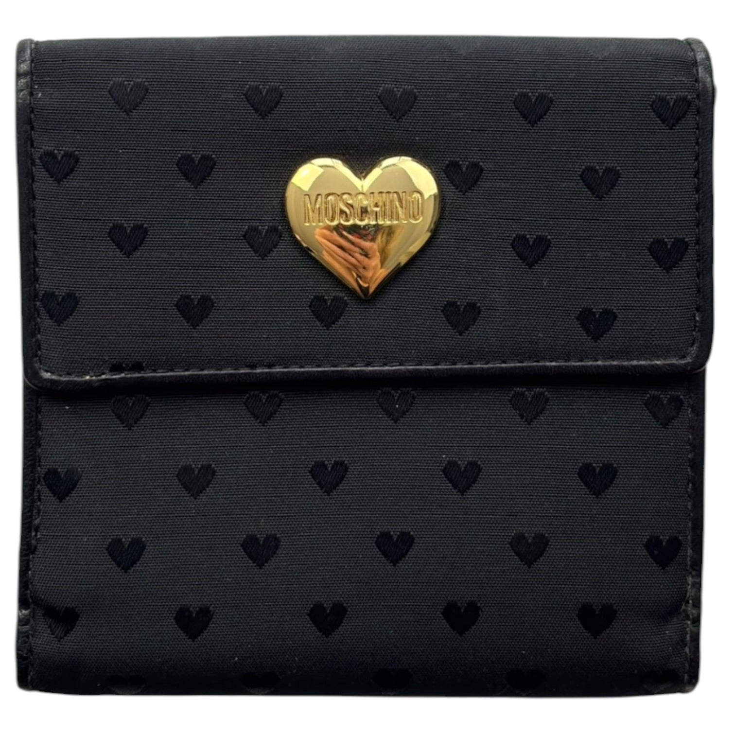 (W) Moschino Heart Patterned Wallet