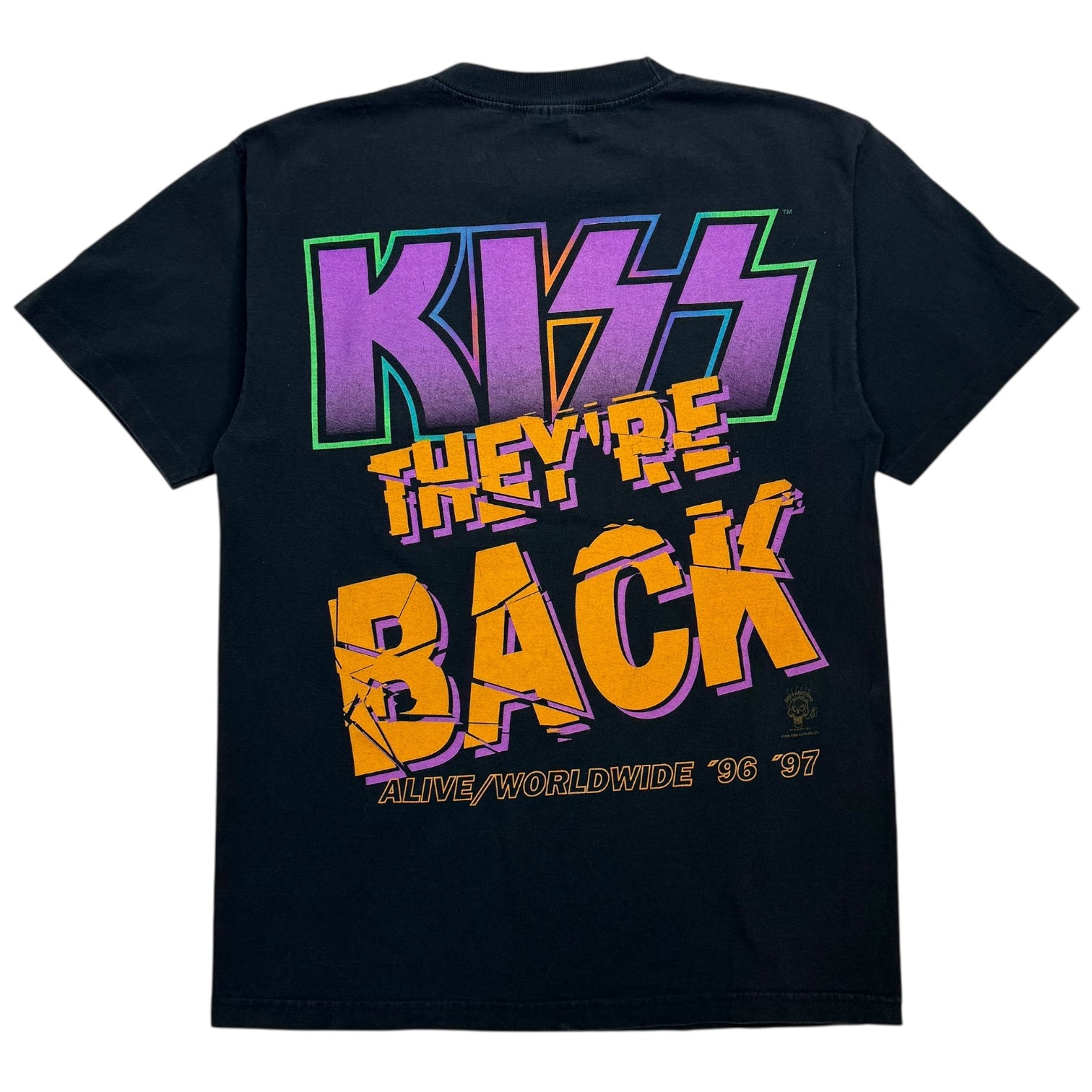 1996 KISS Alive/Worldwide Tour Tee Black