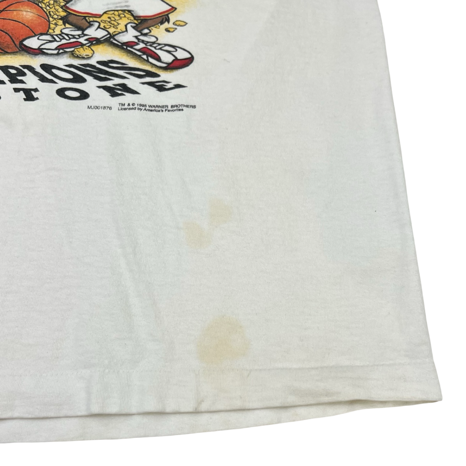 1995 Vintage Houston Rockets Set In Stone NBA Champions T-Shirt