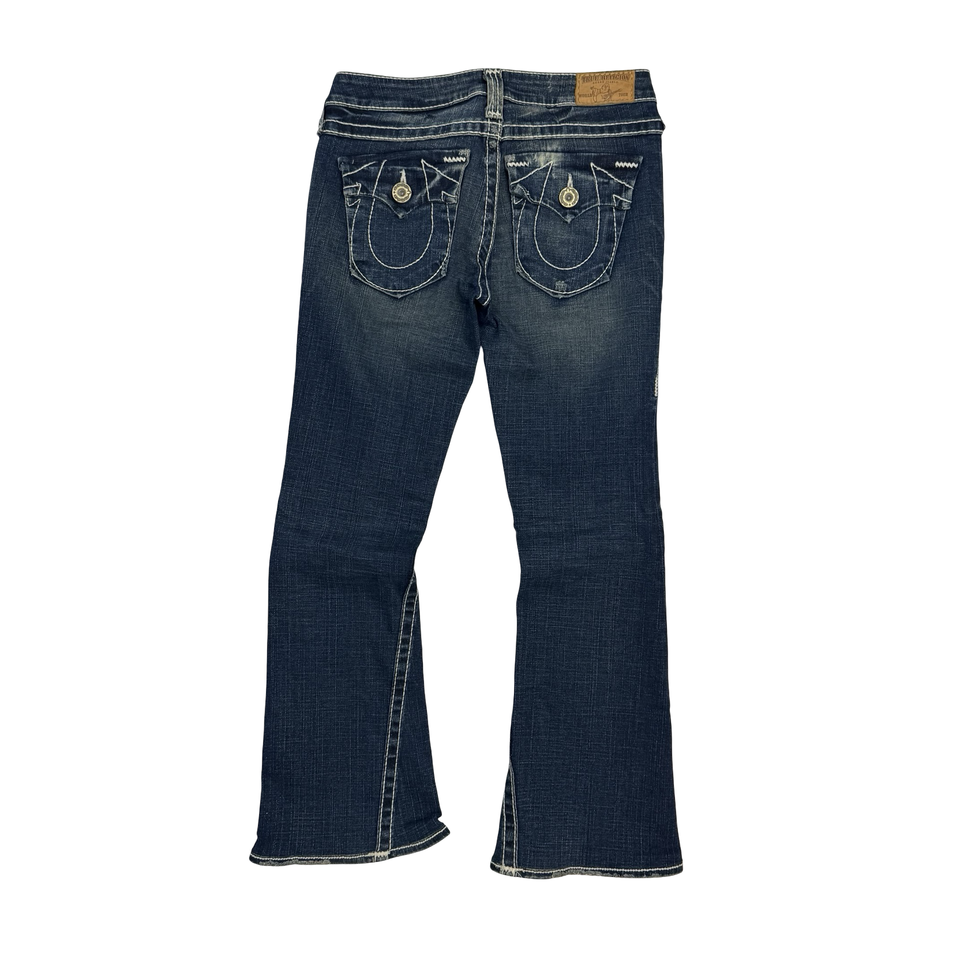 (W) Vintage True Religion Flared Denim Pants Medium Wash