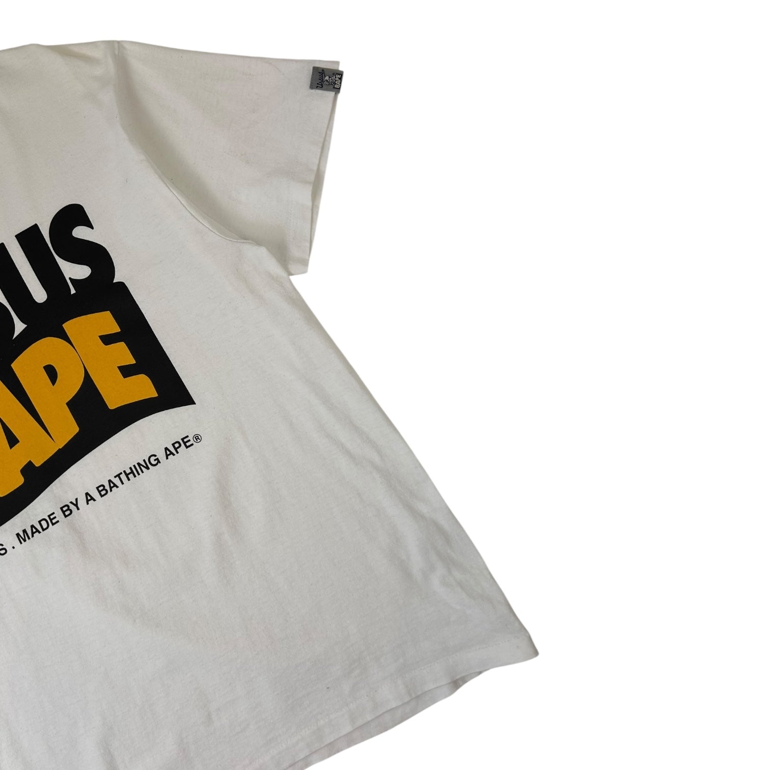 Bape X Wtaps Ursus Spellout T-Shirt White