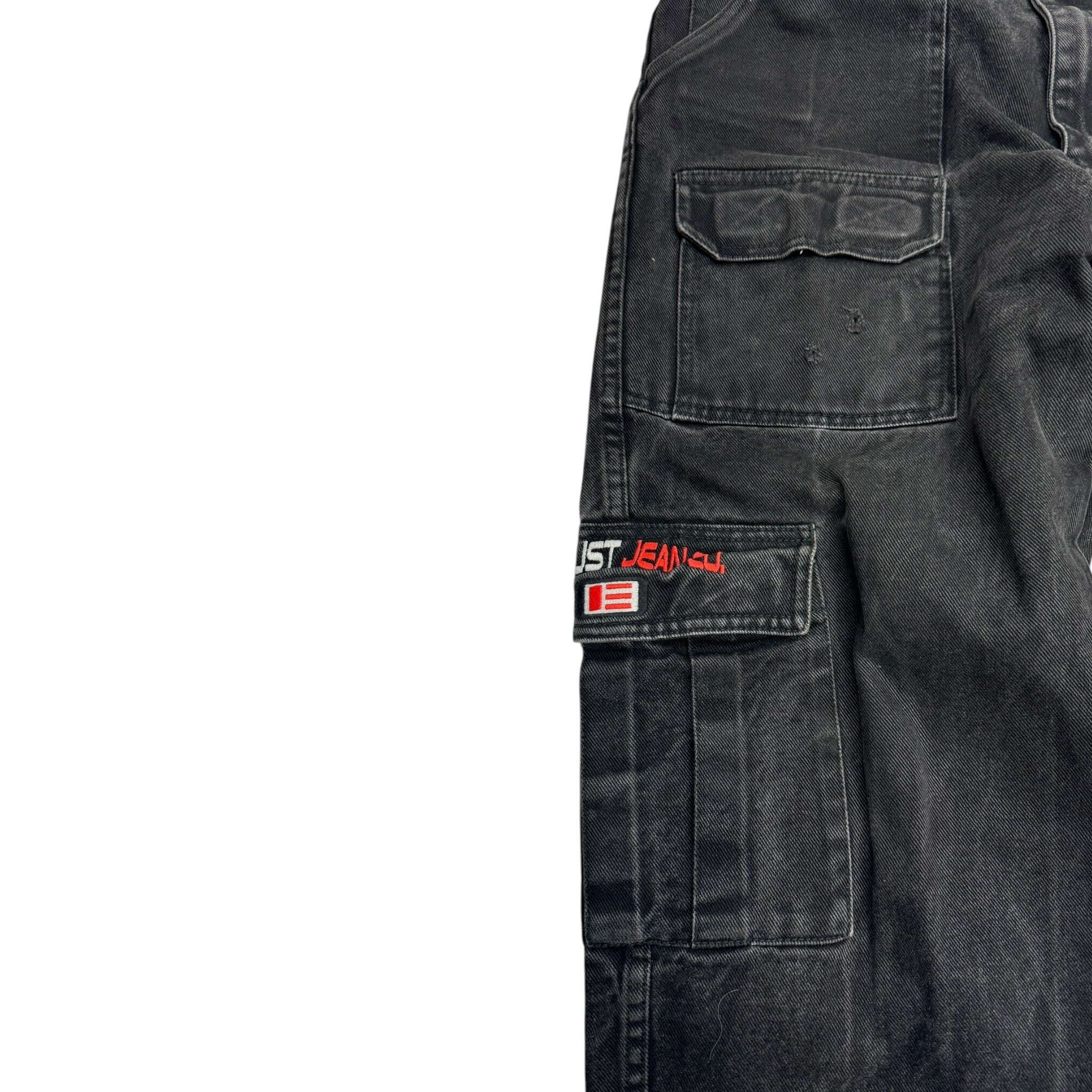 Vintage Y2K Exhaust Jeans Cargo Denim Black