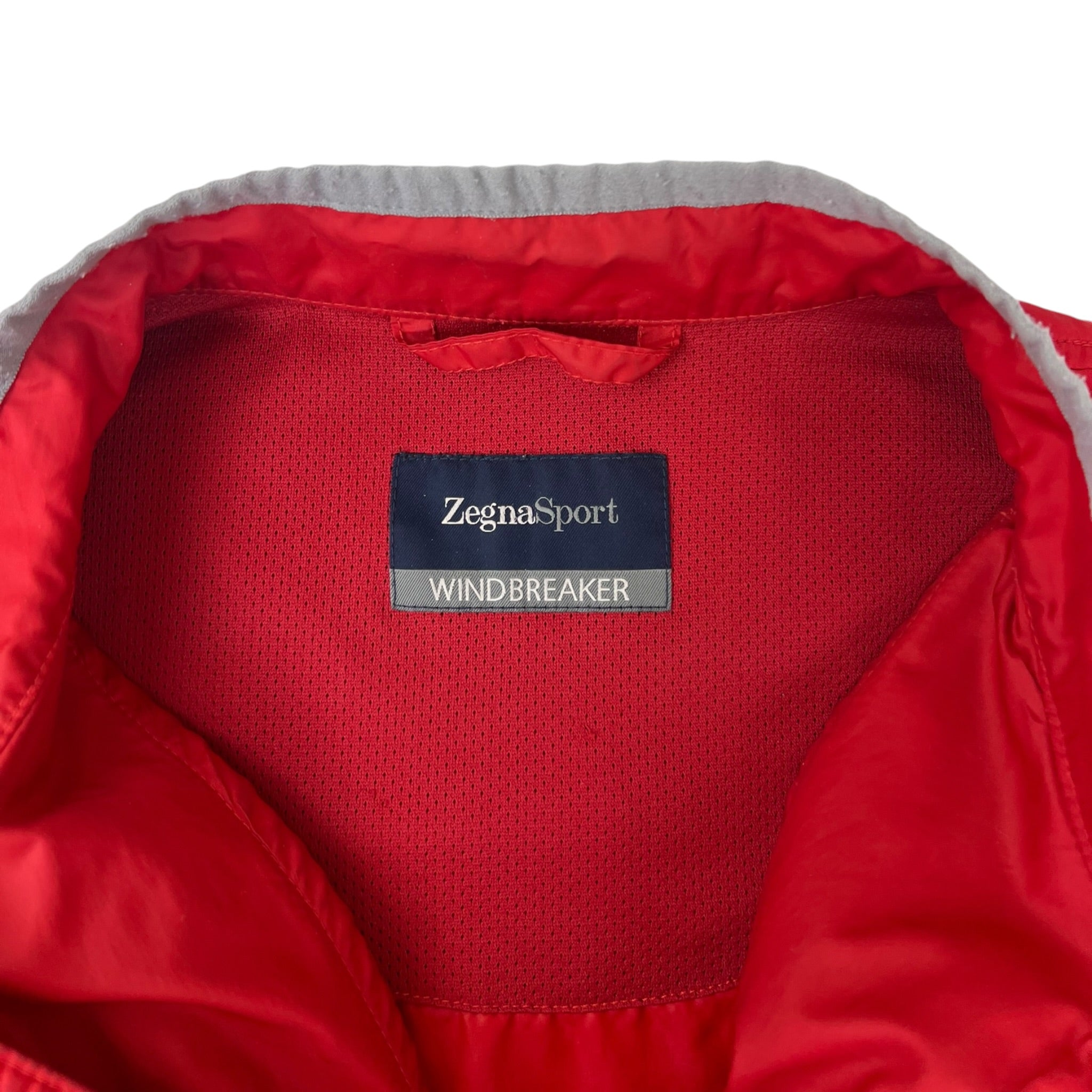 Zegna Sport Windbreaker Lightweight Shell Red