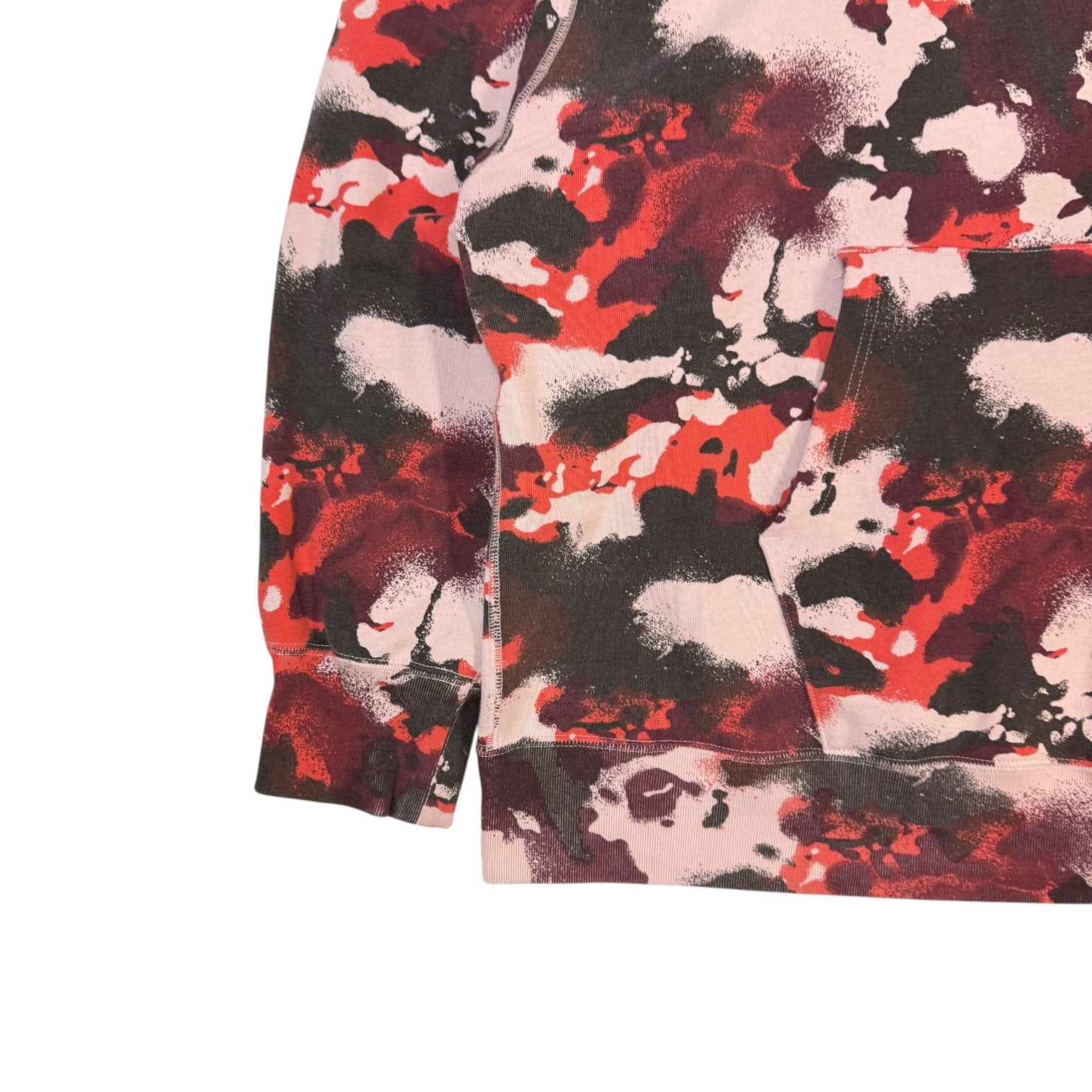 A Bathing Ape Map Camo Hoodie Red