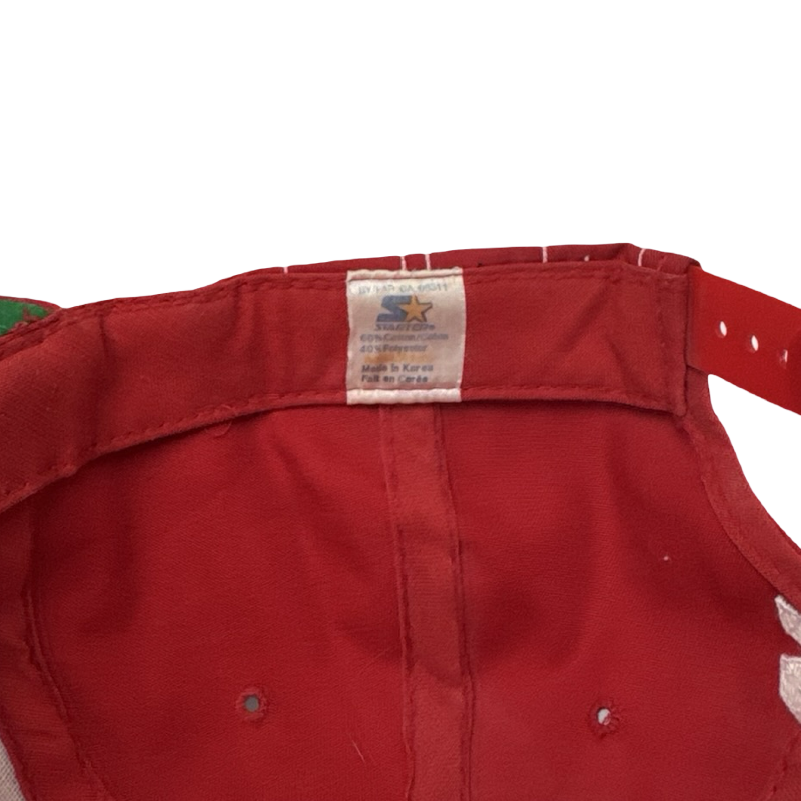Vintage Starter Canada Pinstripe Hat Red