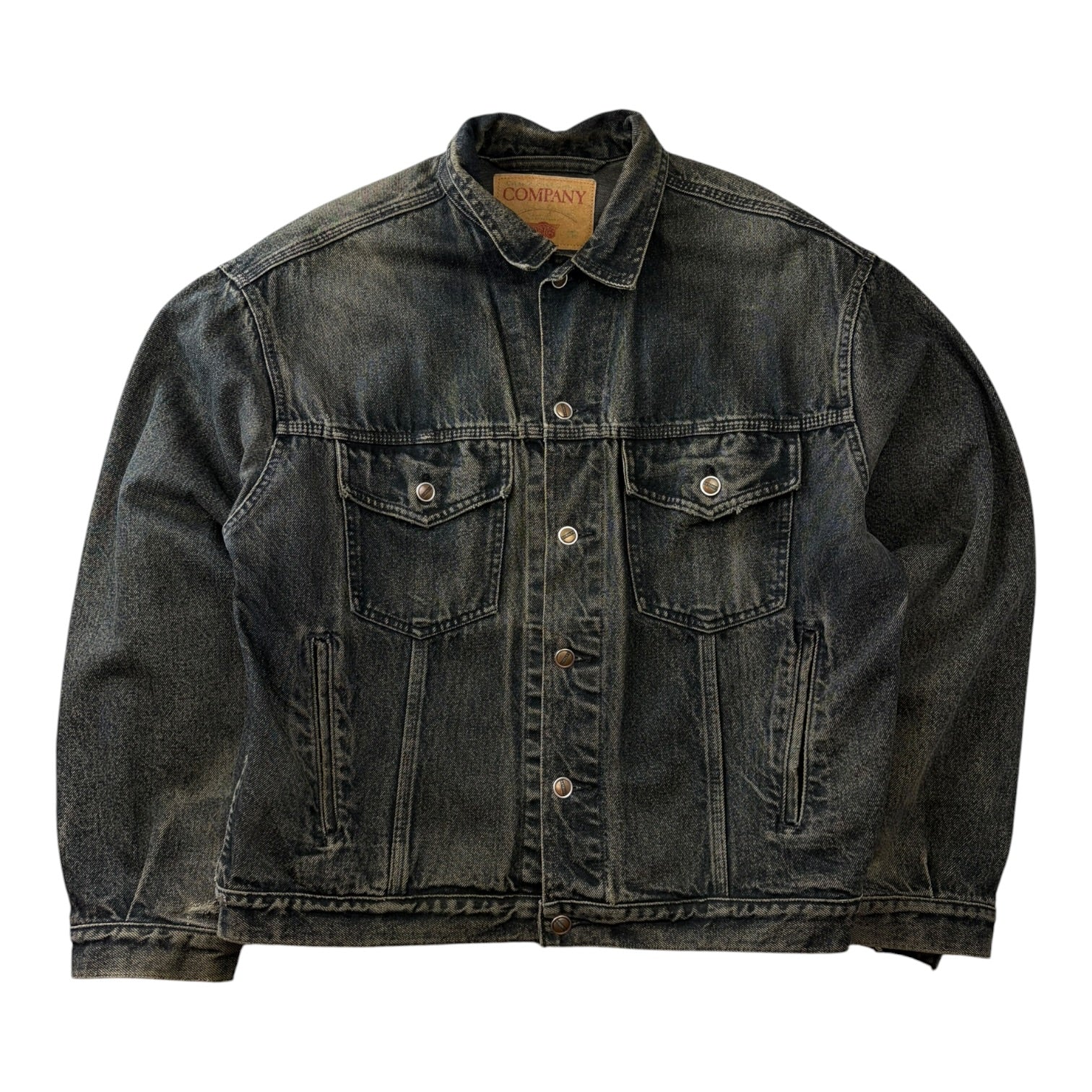 Vintage GWG Denim Trucker Jacket Faded Black