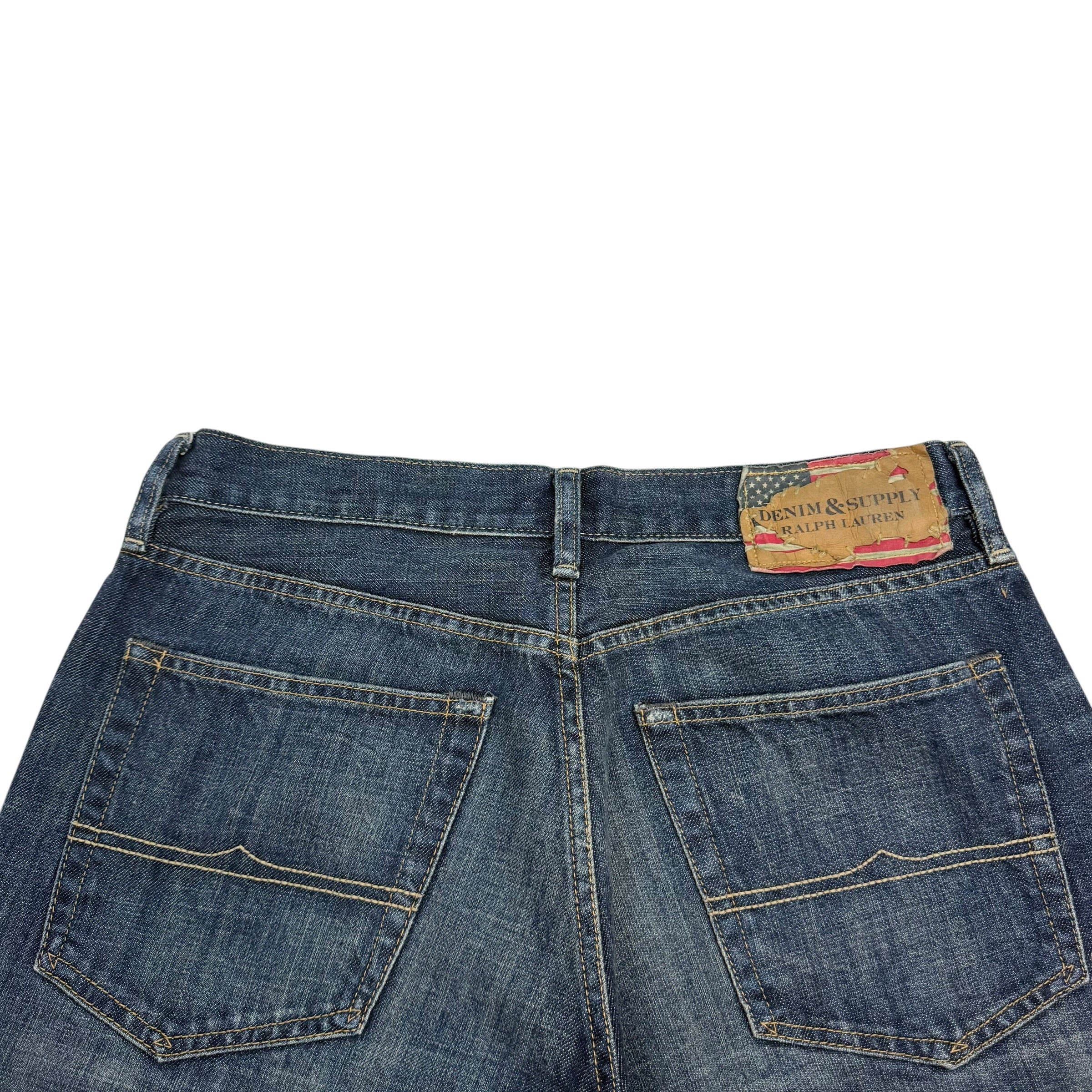 Denim & Supply Ralph Lauren Slouch Fit Dark Wash Jeans Blue