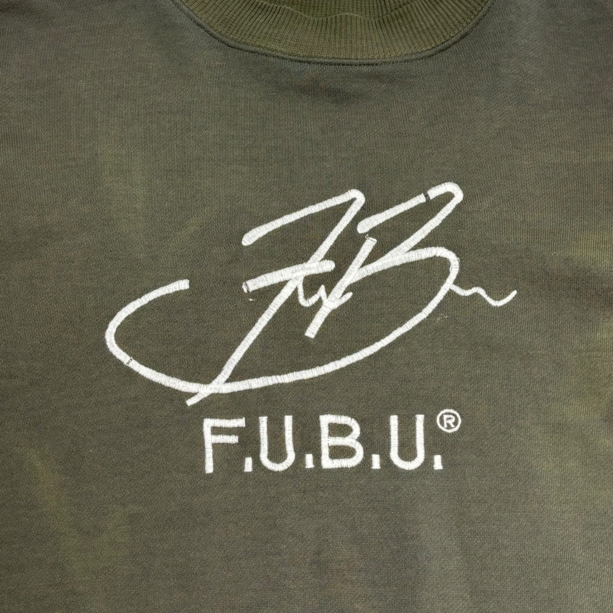 Vintage Y2K FUBU Script Logo Green