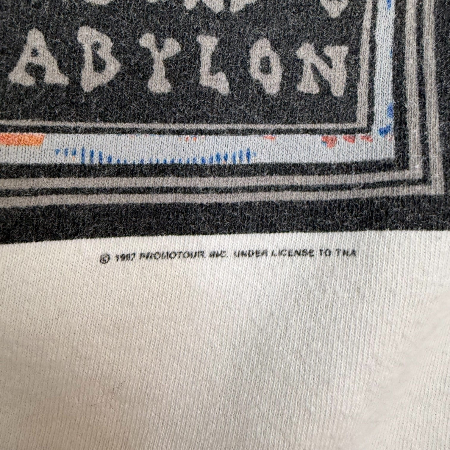 Vintage 1997 Rolling Stones Bridges To Babylon Tour Tee White