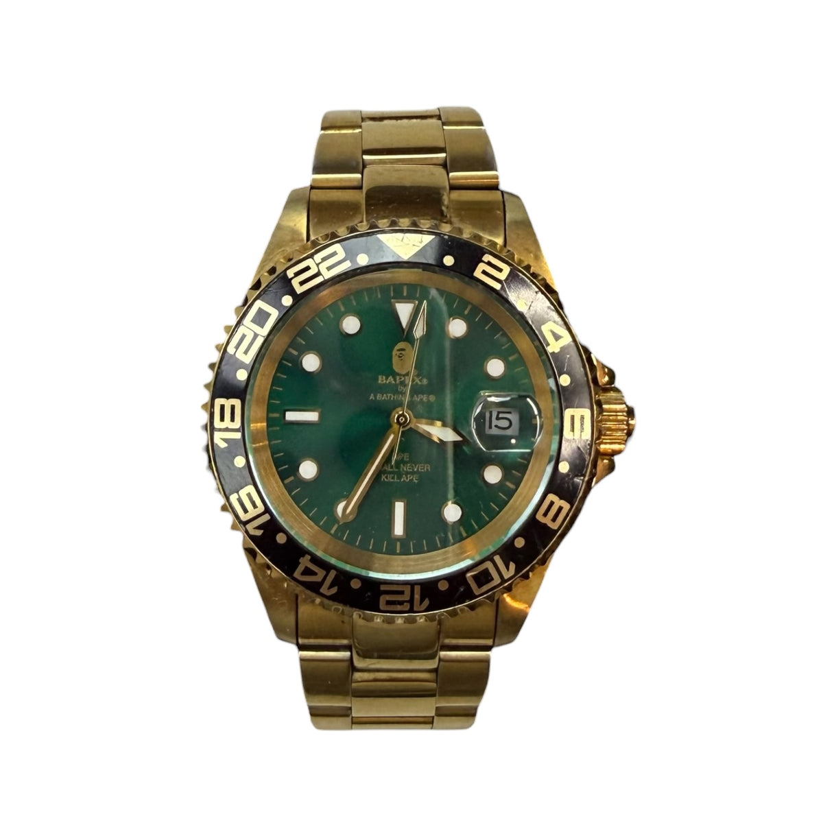 Bape Type 2 Bapex Watch Gold