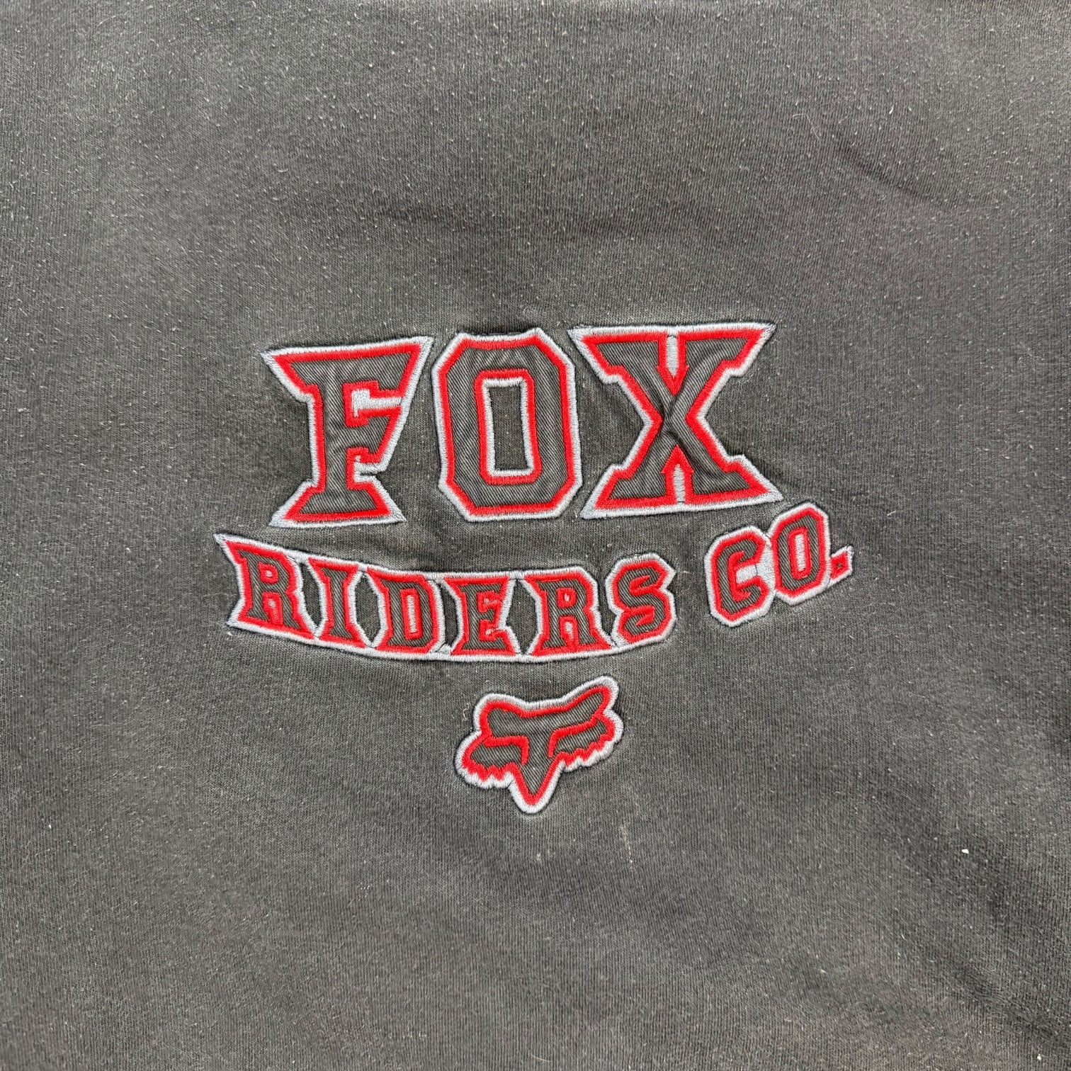 Vintage Fox Riders Co Hoodie Black/Grey