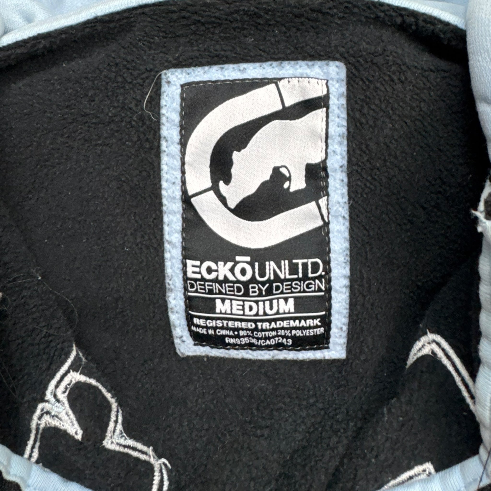 Vintage Y2K Ecko Unltd. Camo Graffiti Zip Up Hoodie