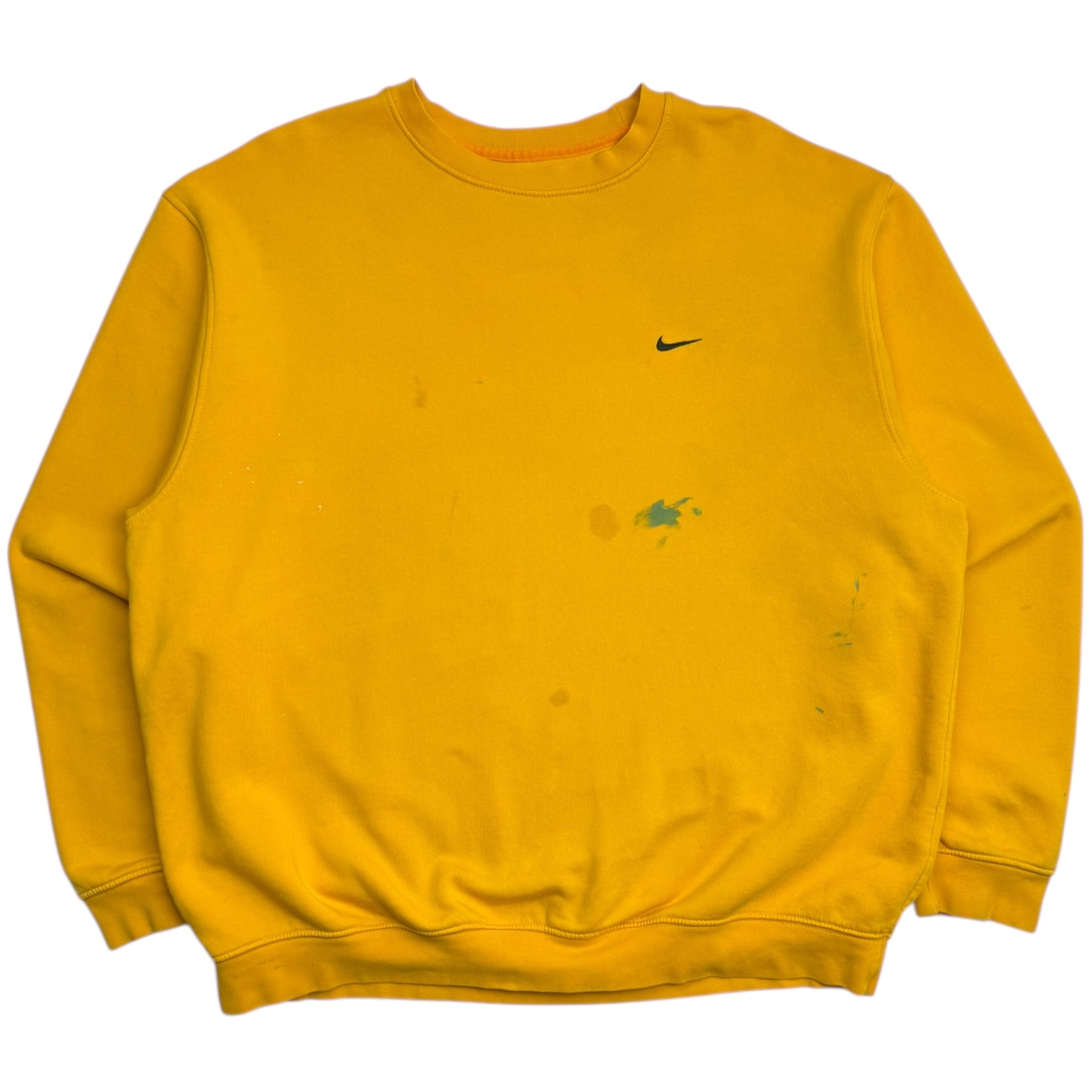 Vintage Nike Pocket Swoosh Crewneck Yellow