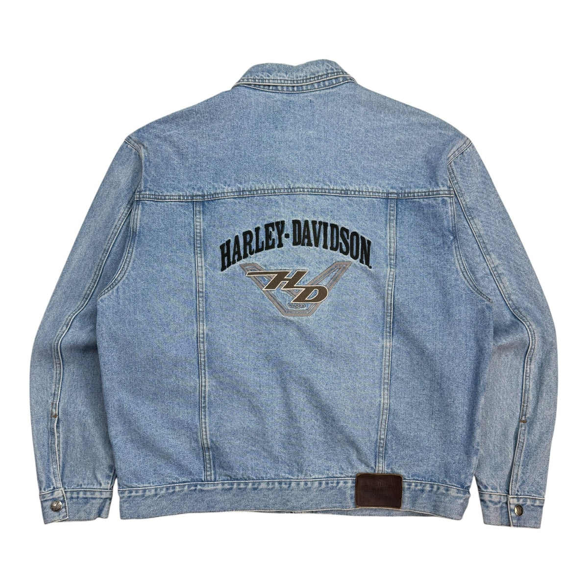 Vintage Harley Davidson Biker Blues Denim Jacket