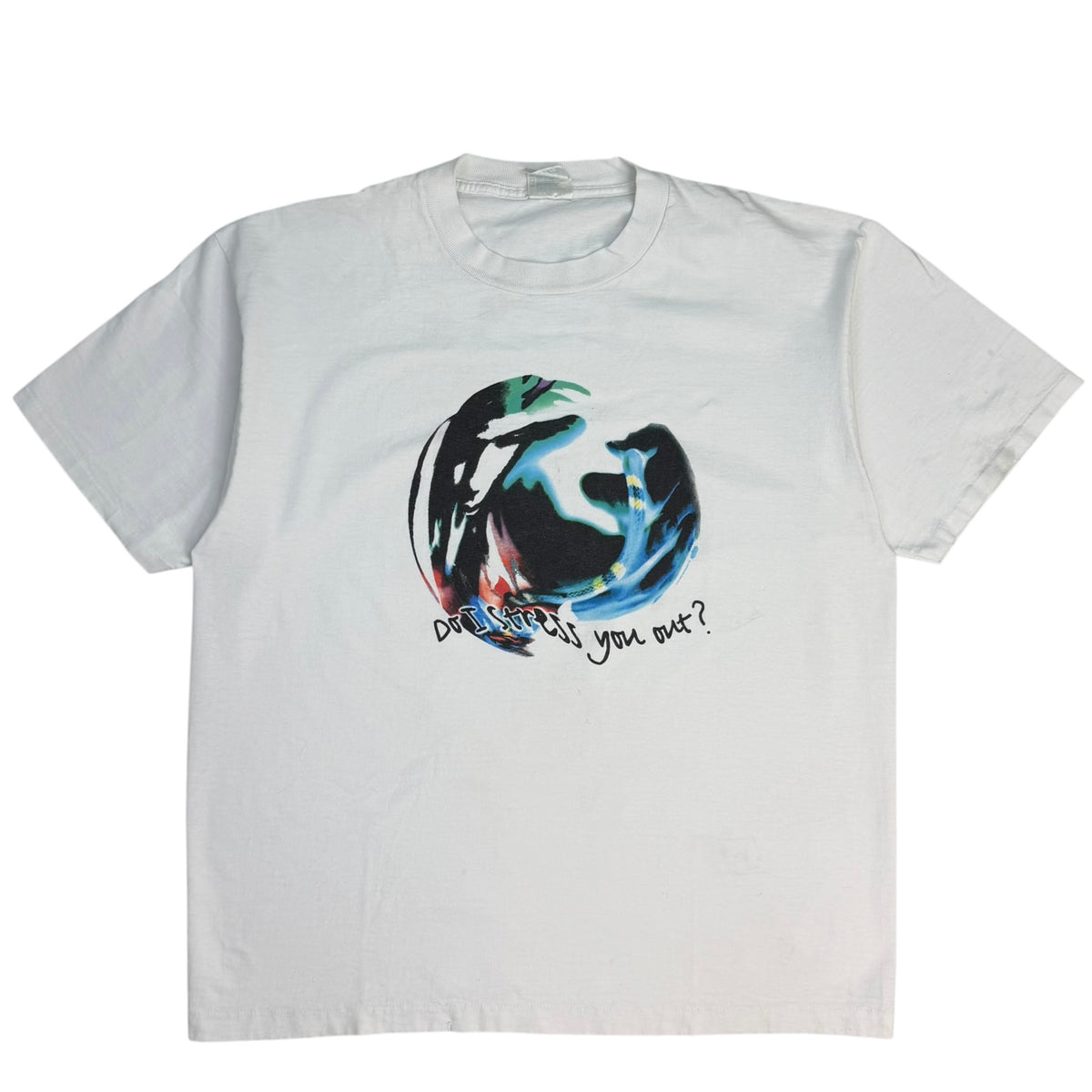 Vintage 90s Alanis Morissette “Do I Stress You Out?” Tee White