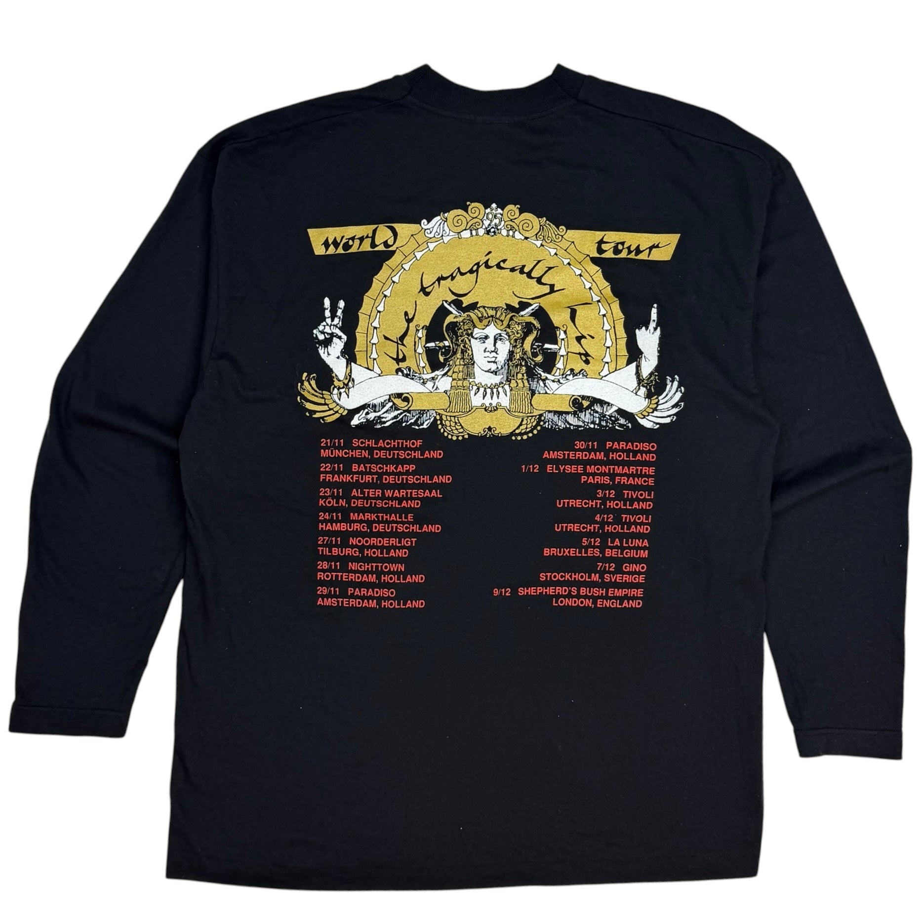 1994 The Tragically Hip World Tour Longsleeve Black