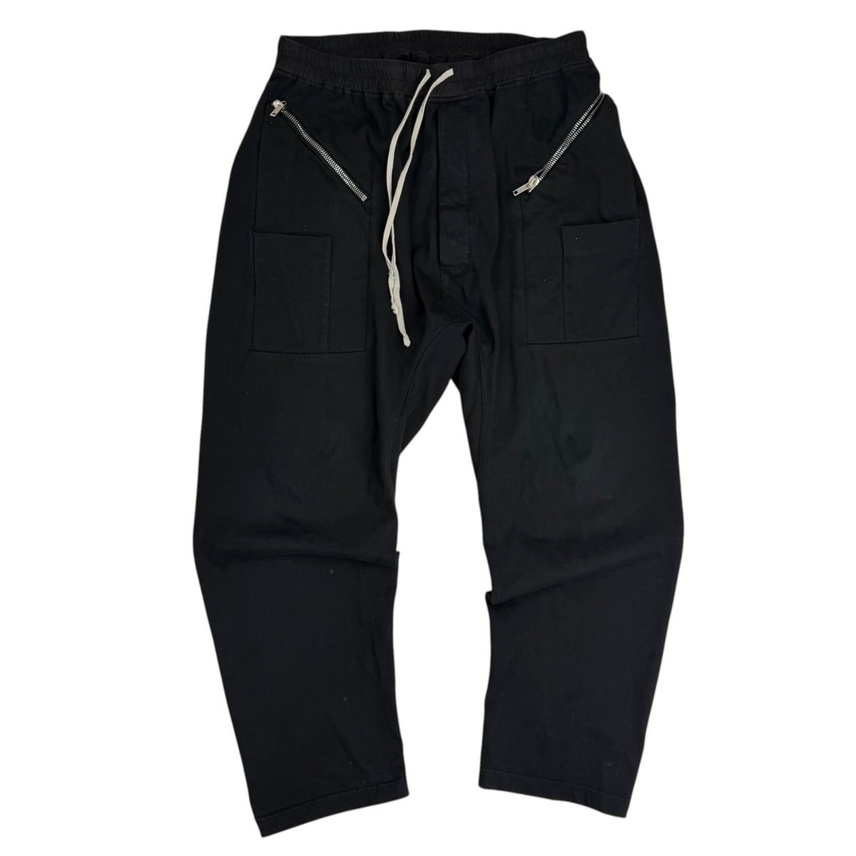 Rick Owens DRKSHDW Edfu Strobe Cargo Drawstring Pants Black