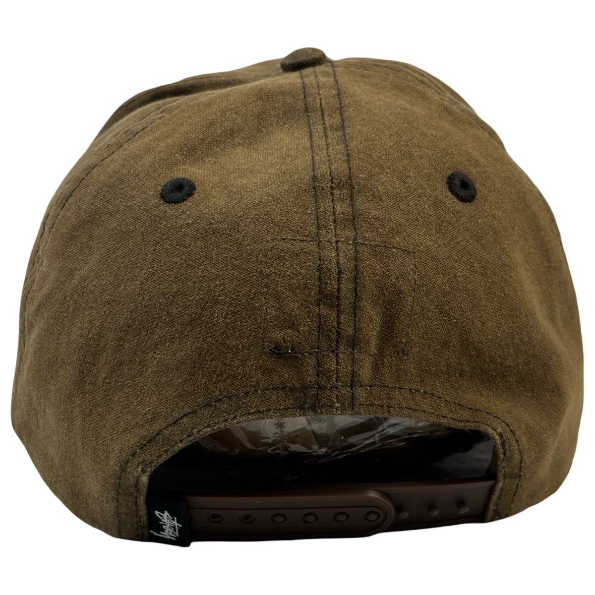 Stussy Mid-Depth Workgear Waxed Snapback Hat