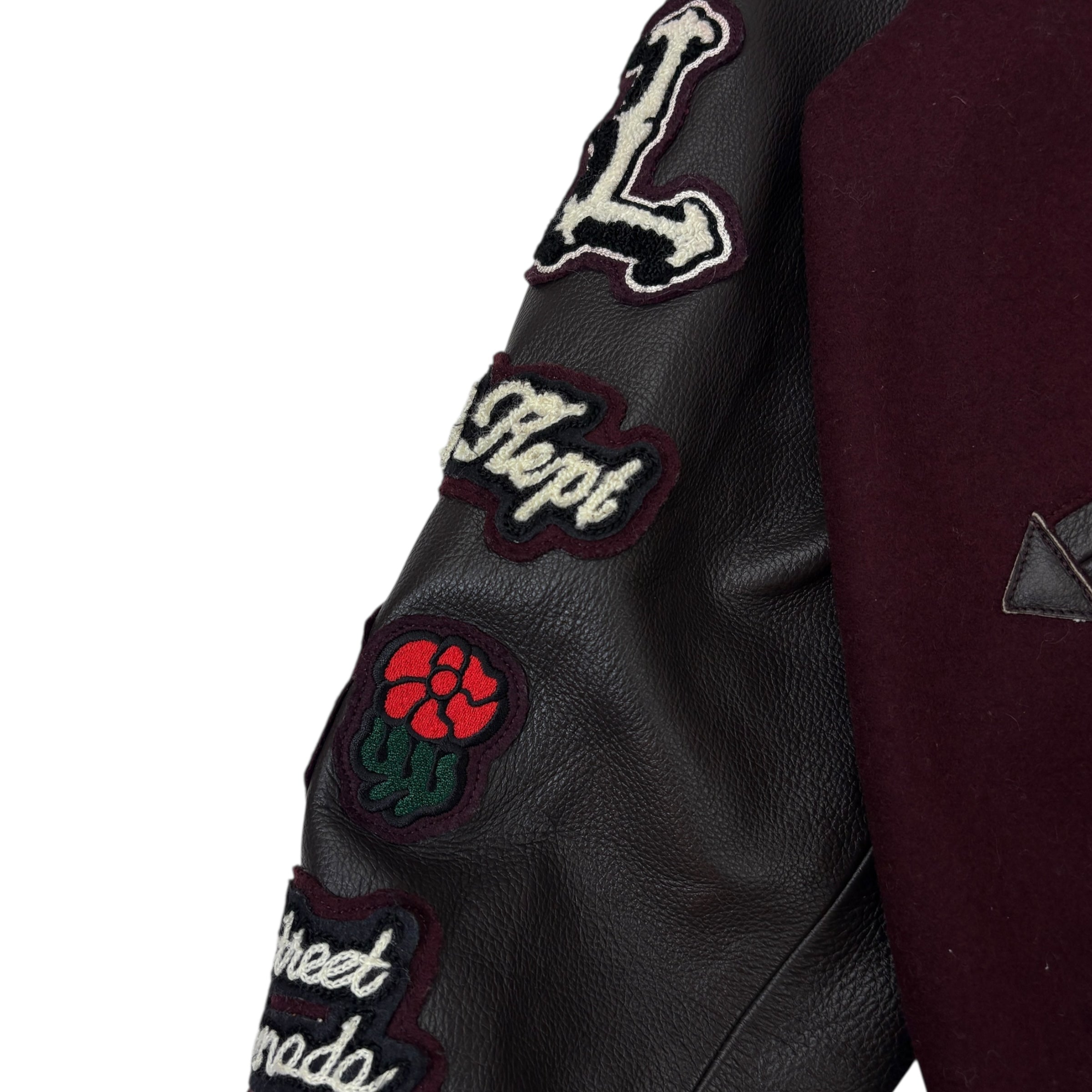 Roots x The Legends League “Yesterday & 100 Years” V3 Award Jacket Burgundy