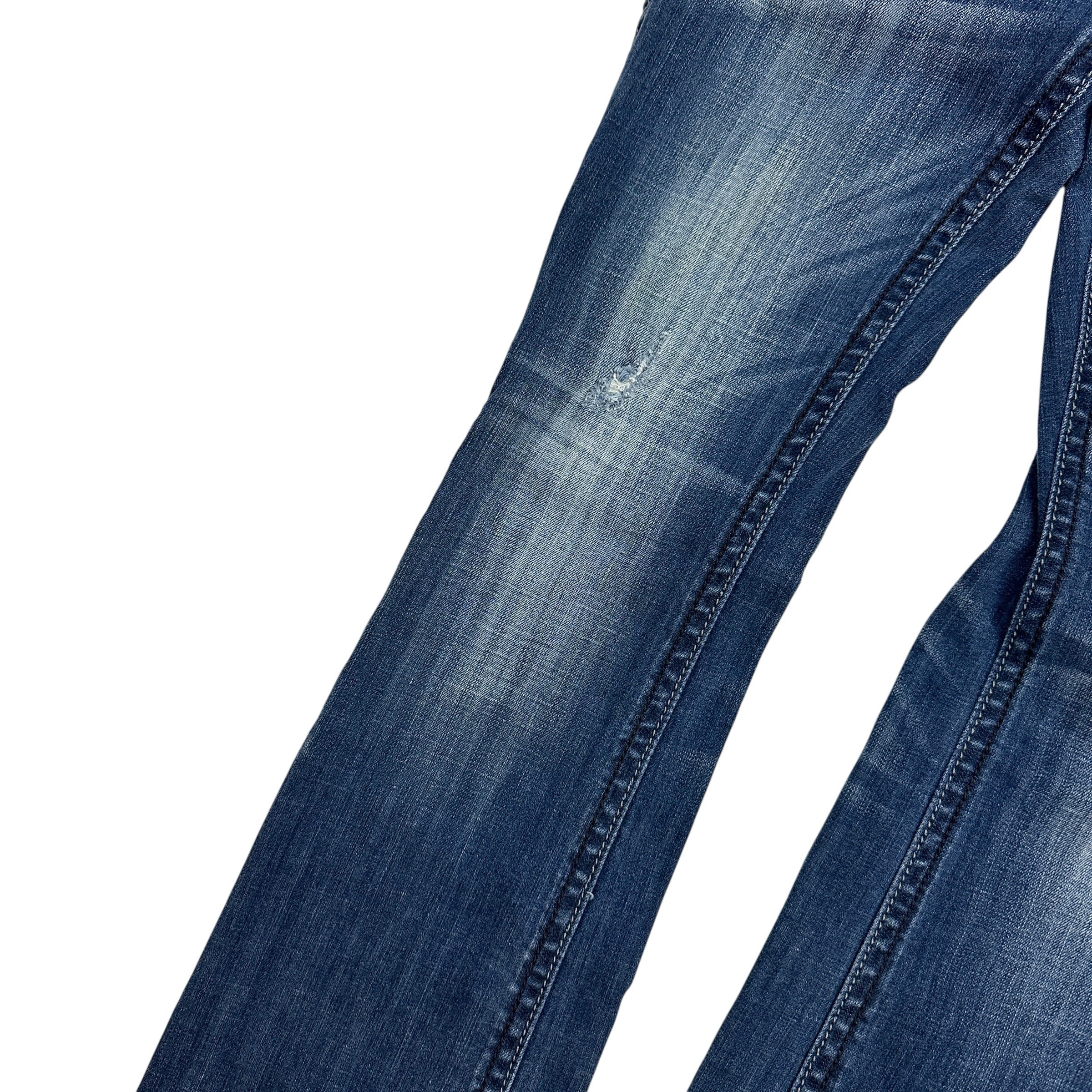 (W) Vintage Y2K Rock Revival Anja Boot Denim Jeans