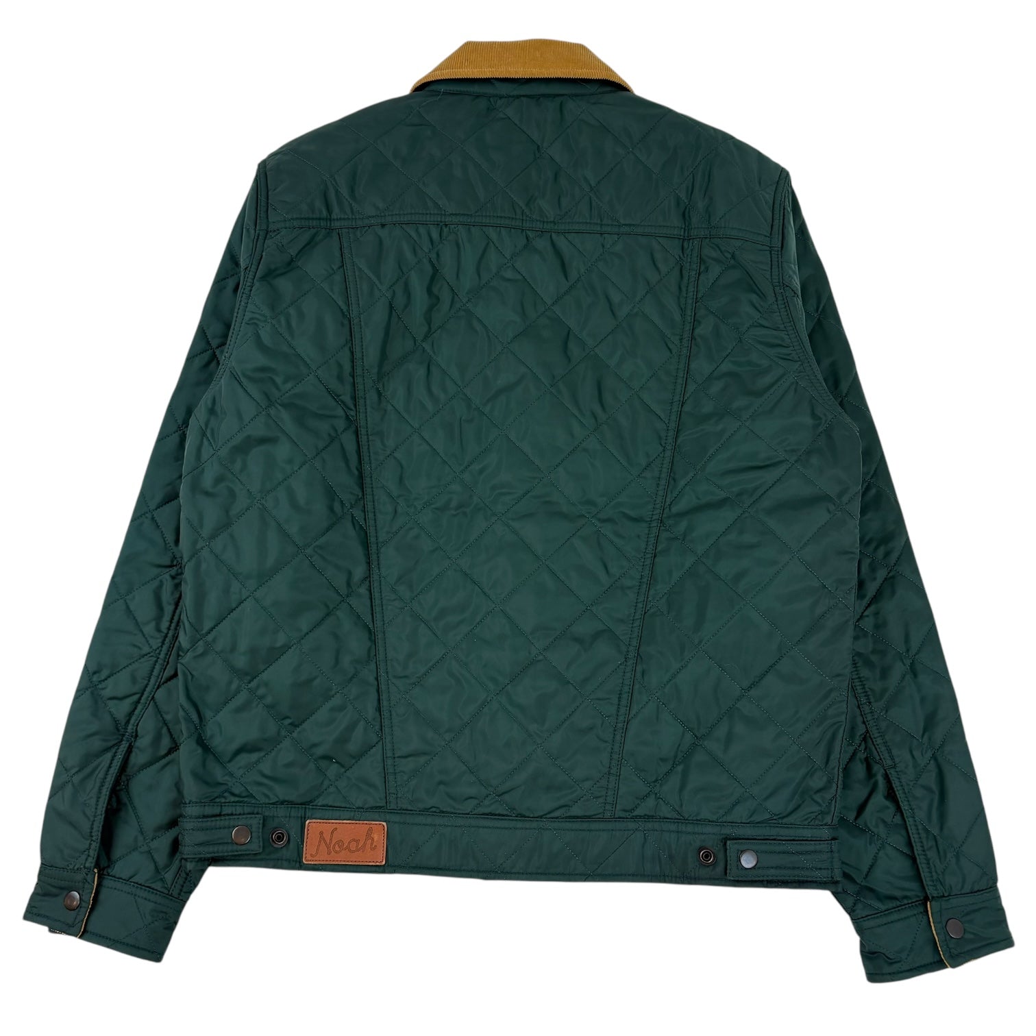 Noah Quilted Trucker Jacket Green