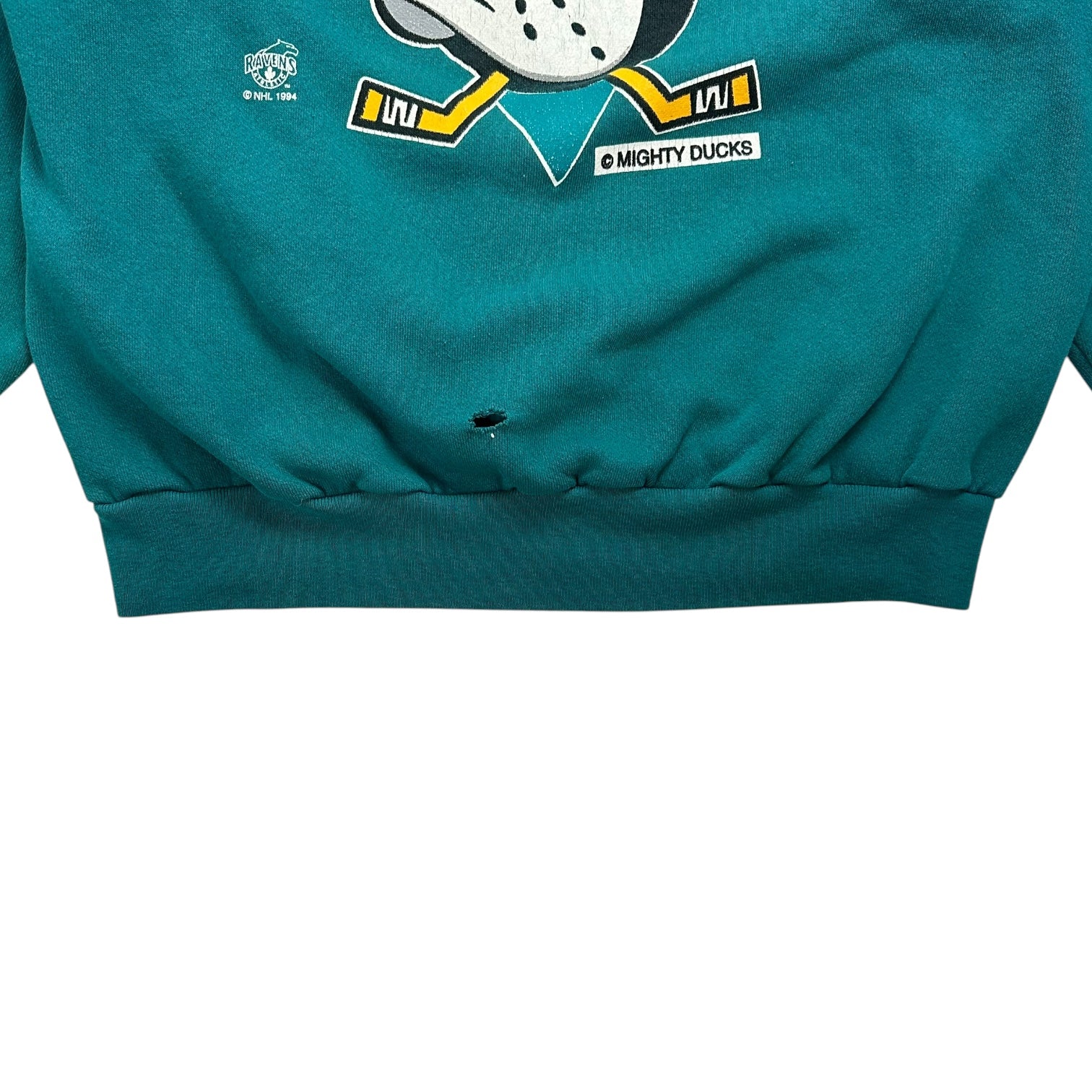 1994 Anaheim Might Ducks Crewneck Green