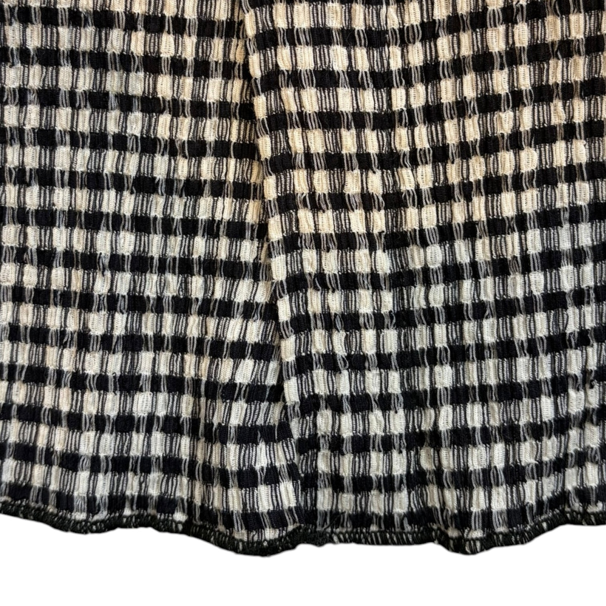 Stussy Crinkled Check Short Sleeve Button-Up Shirt Black/White