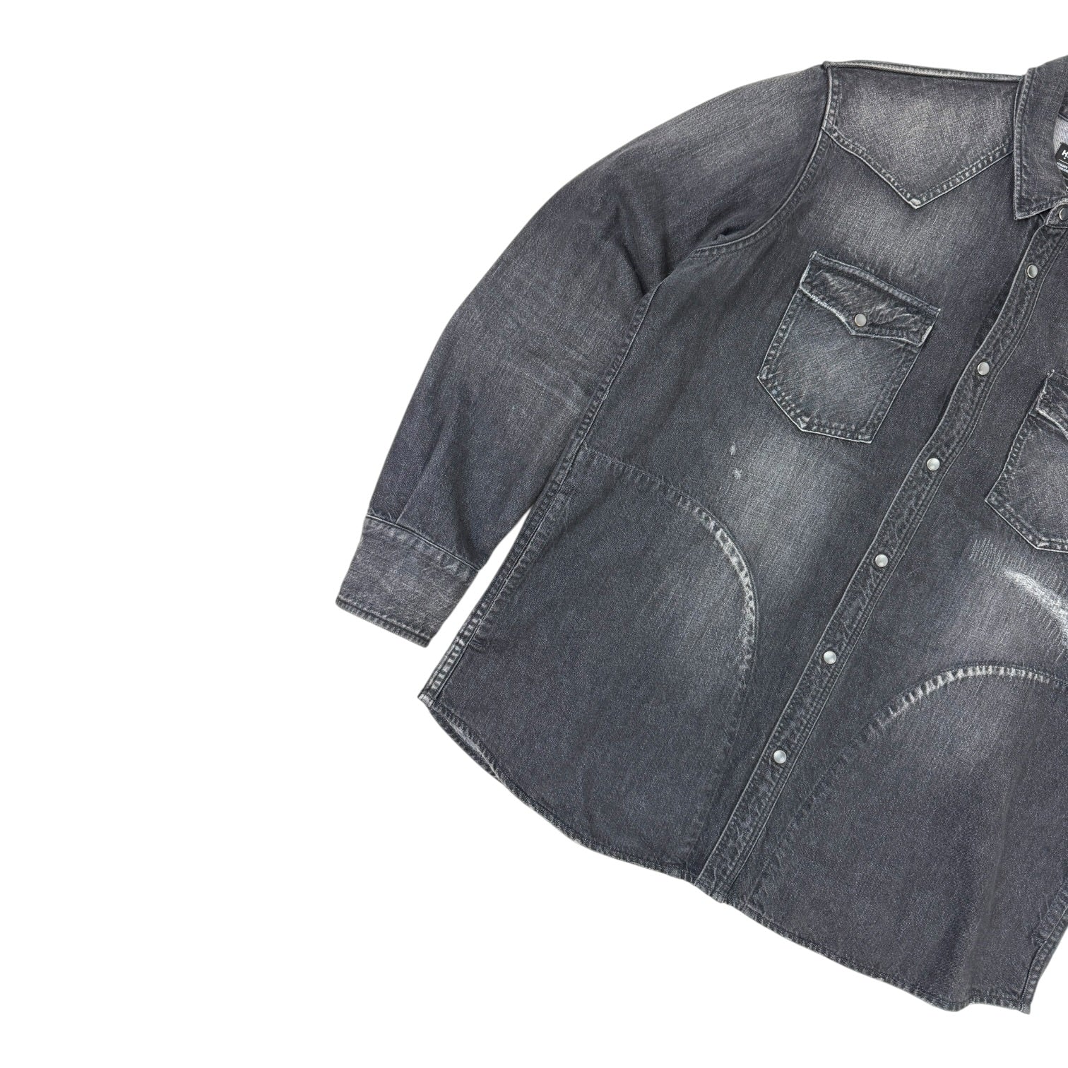 HAVEN Stampede Denim Button Up Jacket Washed Black