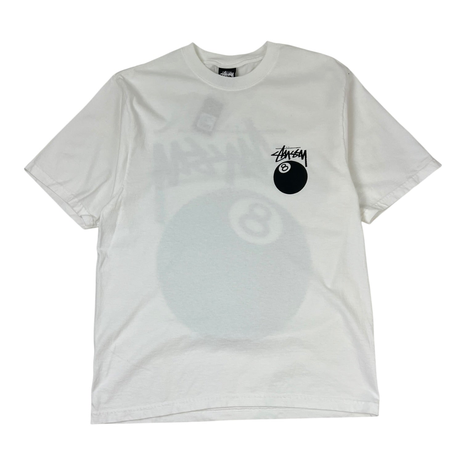 Stussy 8 Ball Pig Dyed T-Shirt White