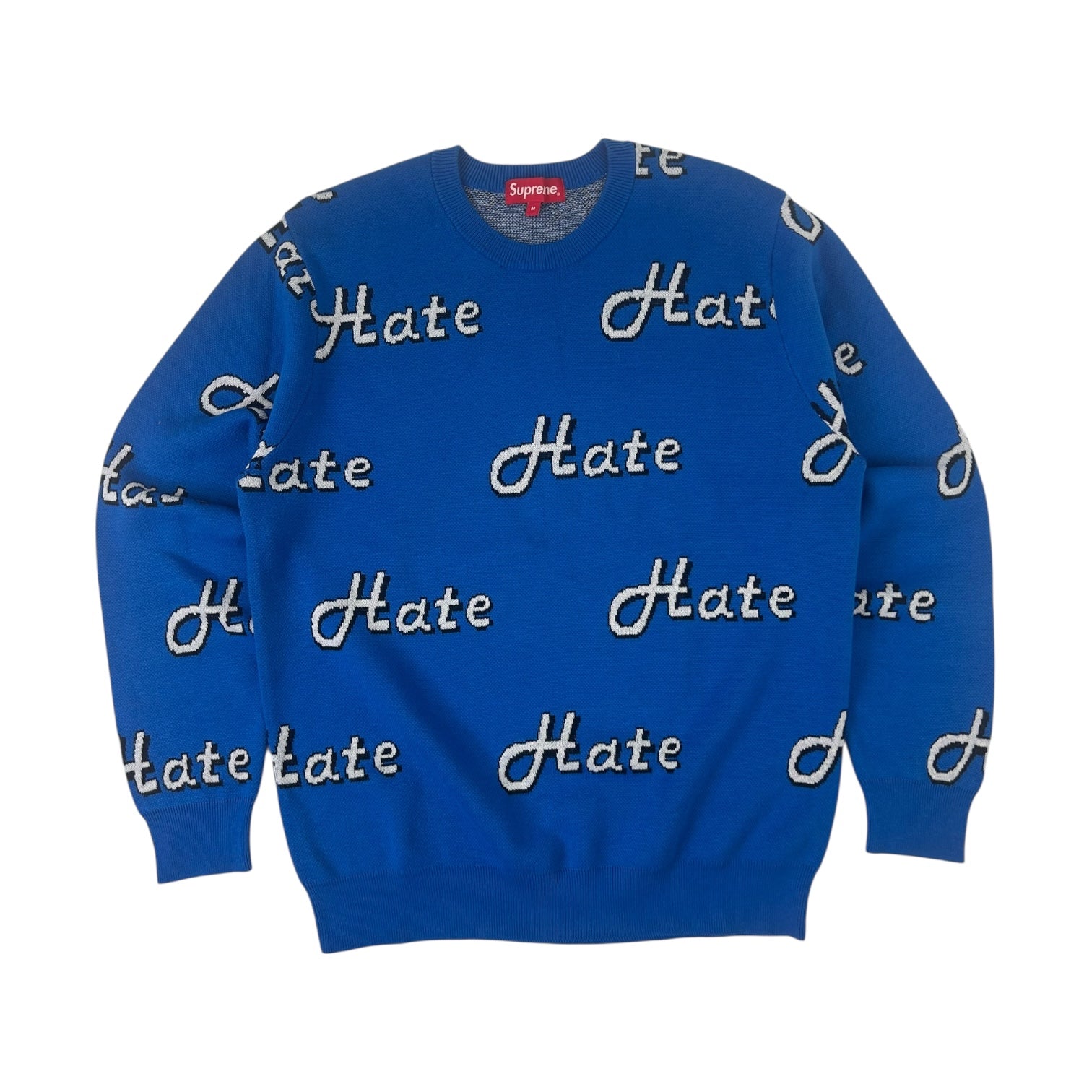 Supreme Hate Sweater Blue