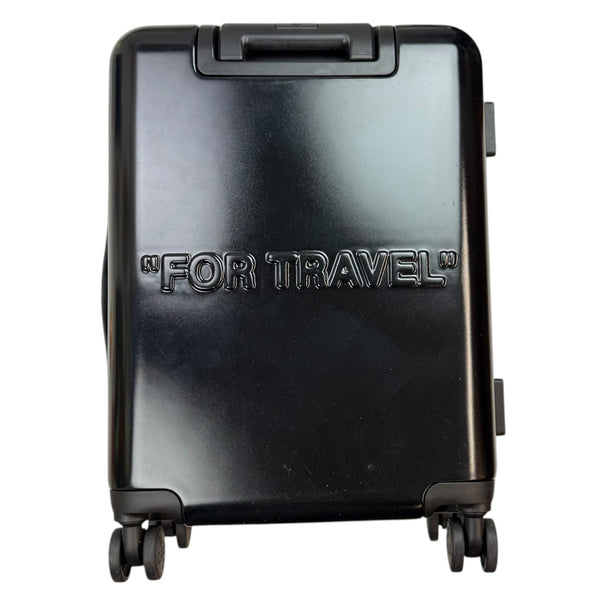 OFF-WHITE Arrow-Detail Trolley Suitcase Luggage Matte Black