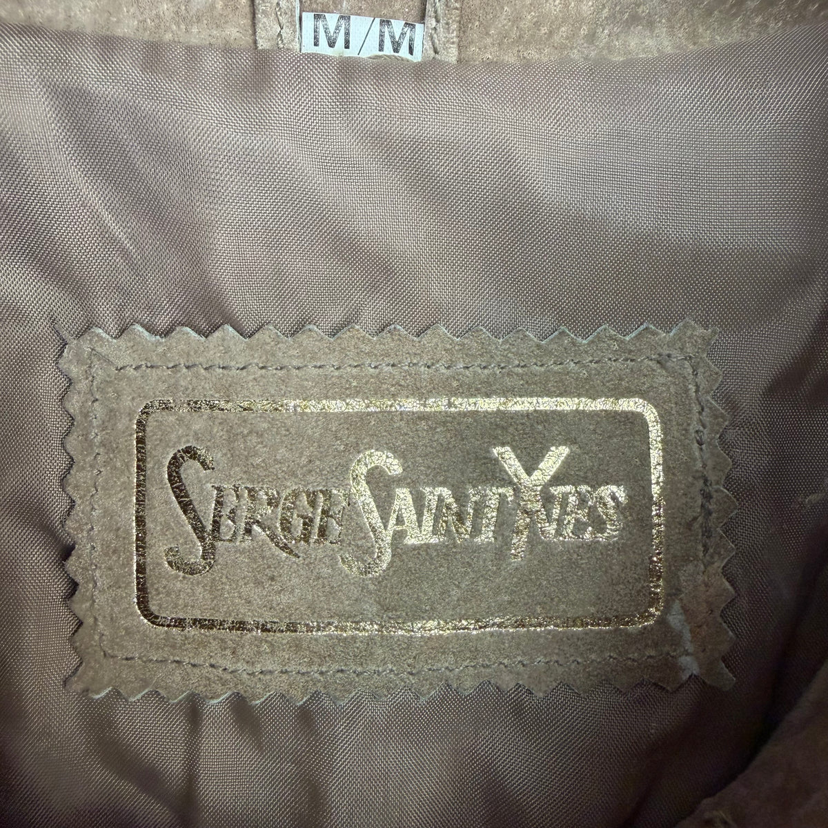 Vintage Serge Saint Yves Suede Jacket Brown