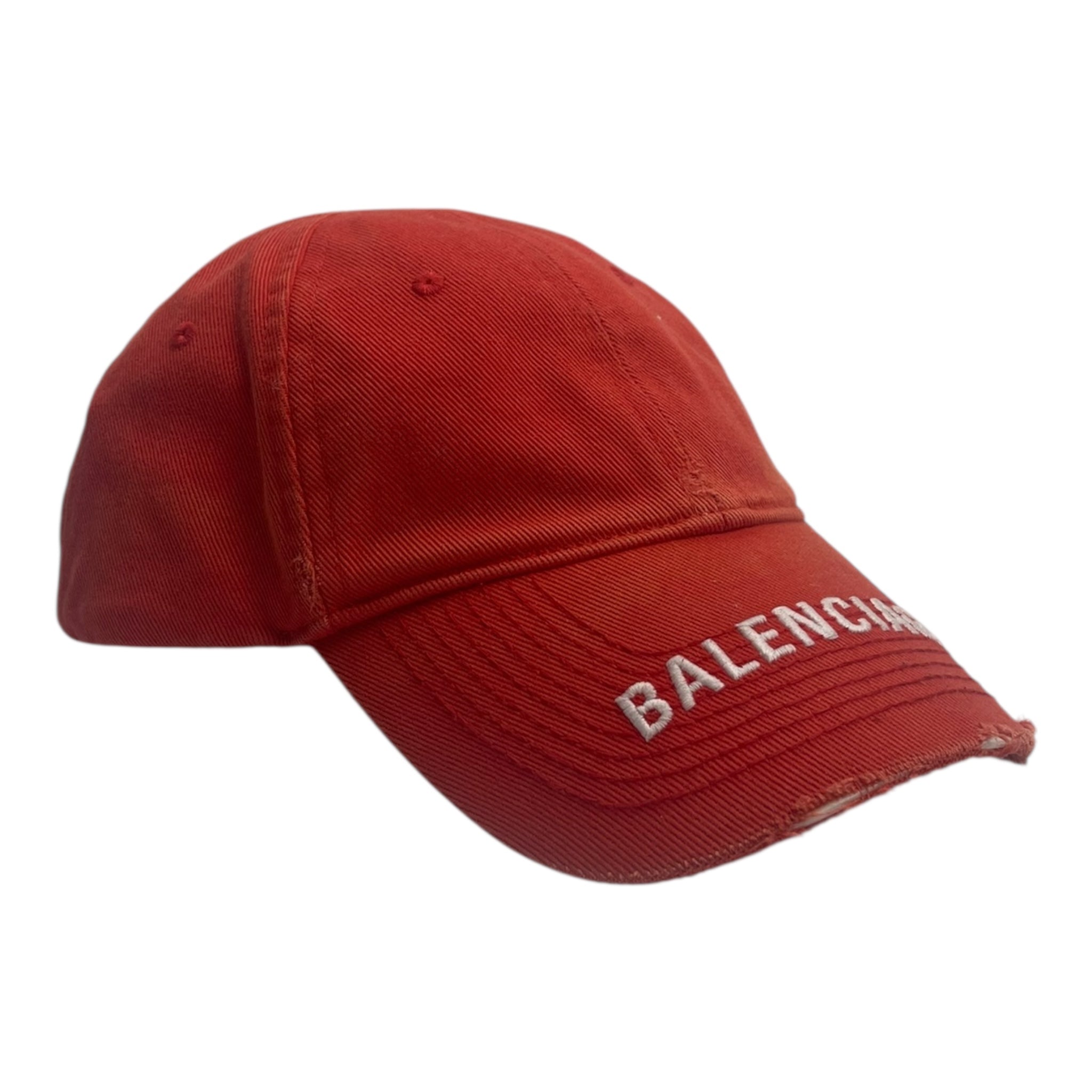 Balenciaga Logo Visor Cap Red
