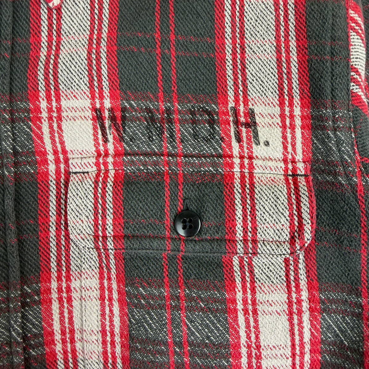 Wacko Maria All You Need Is Love Flannel Red