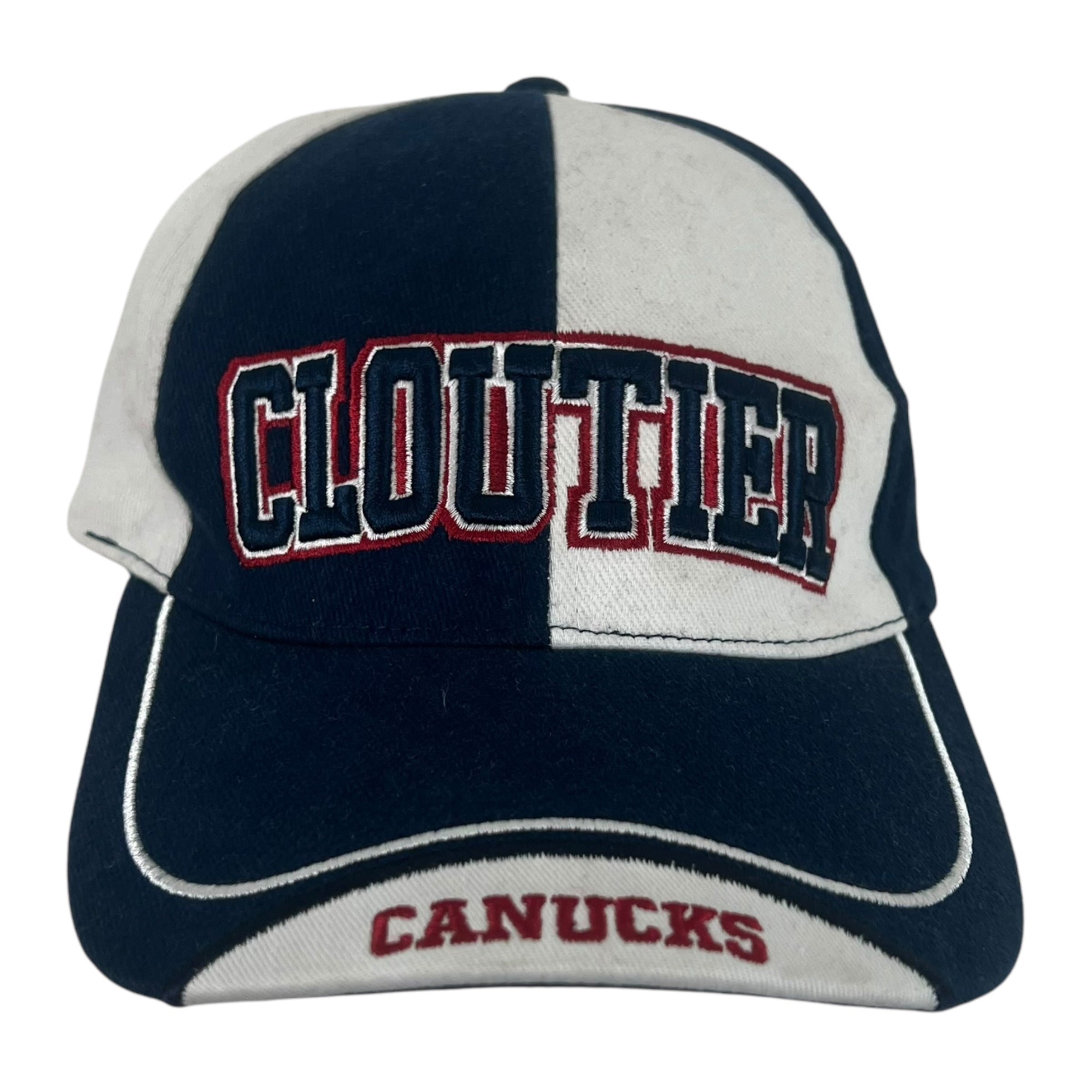 Vintage NHL Vancouver Canucks Cloutier Hat Navy/White