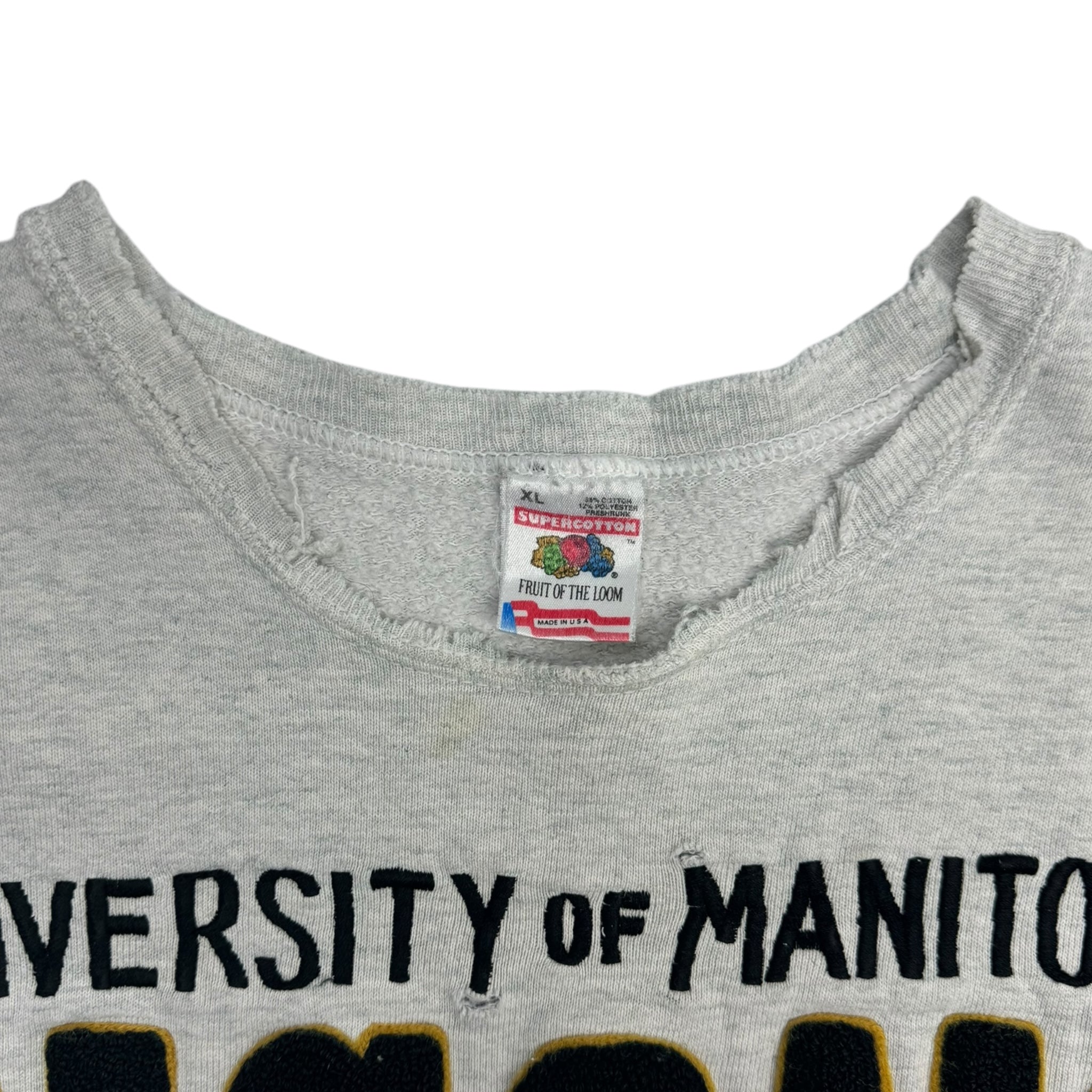 Vintage University of Manitoba Bisons Crewneck