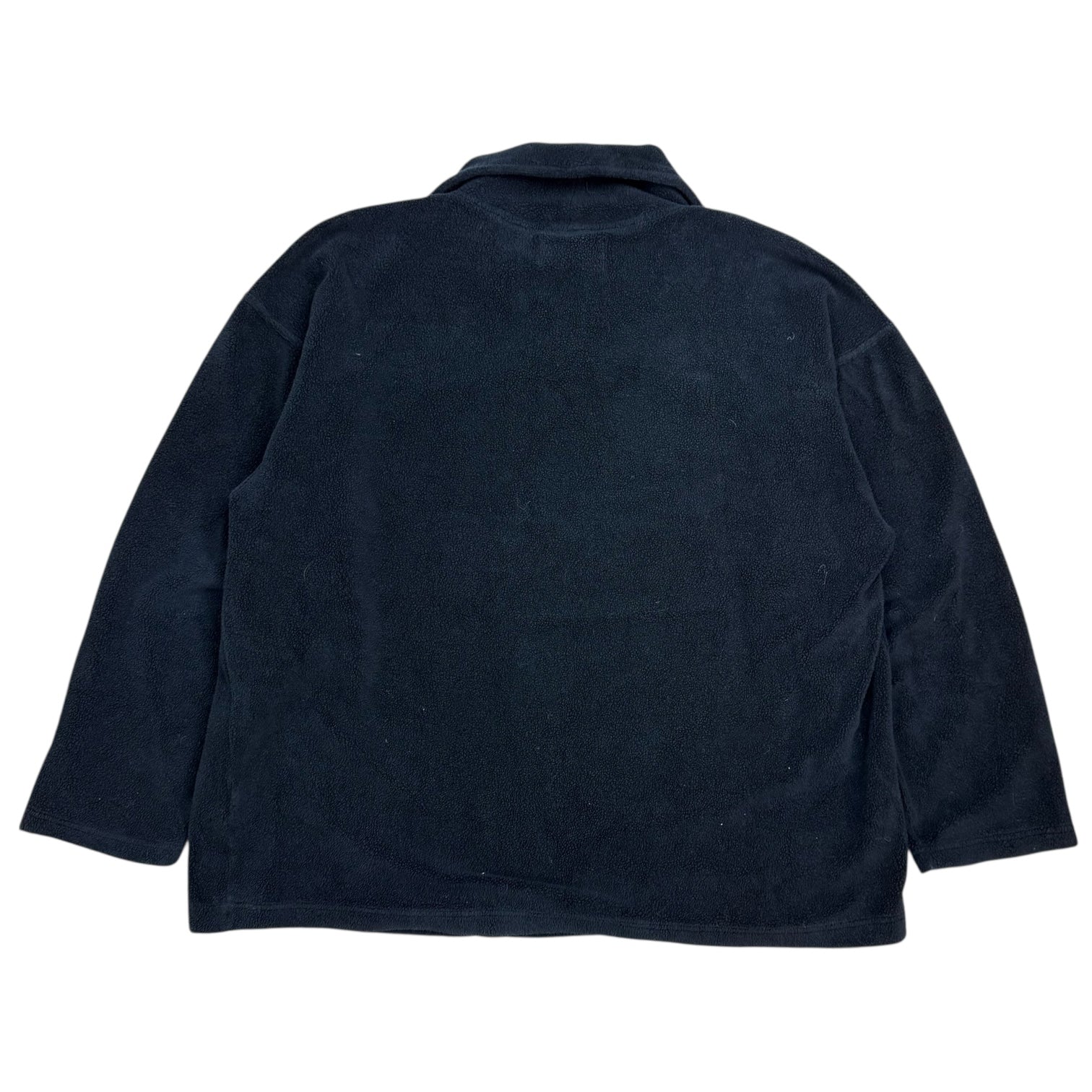 Vintage Buffalo Fleece Quarter Zip Sweater Navy Blue