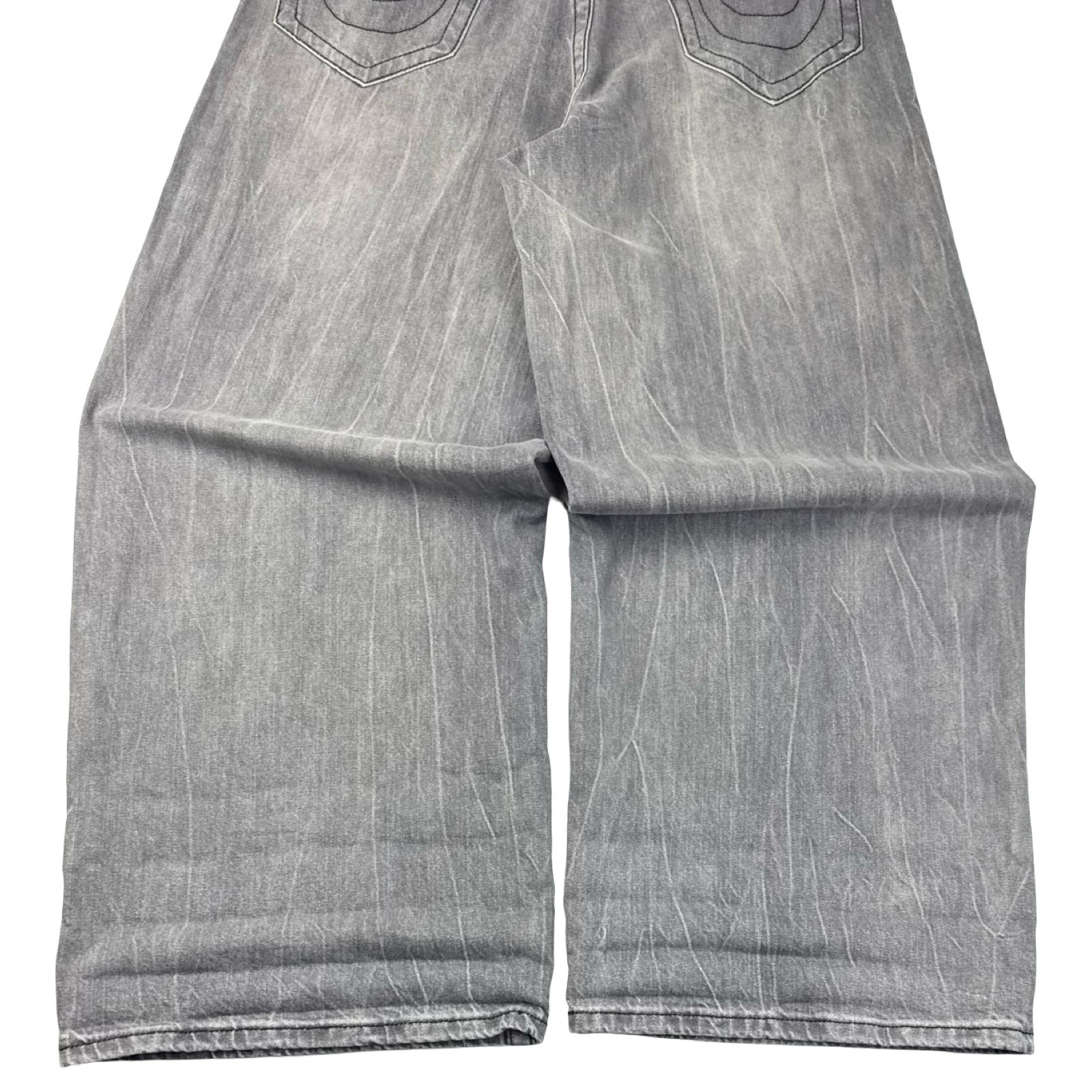 True Religion ‘Mickey’ Baggy AF Denim Bottoms Grey