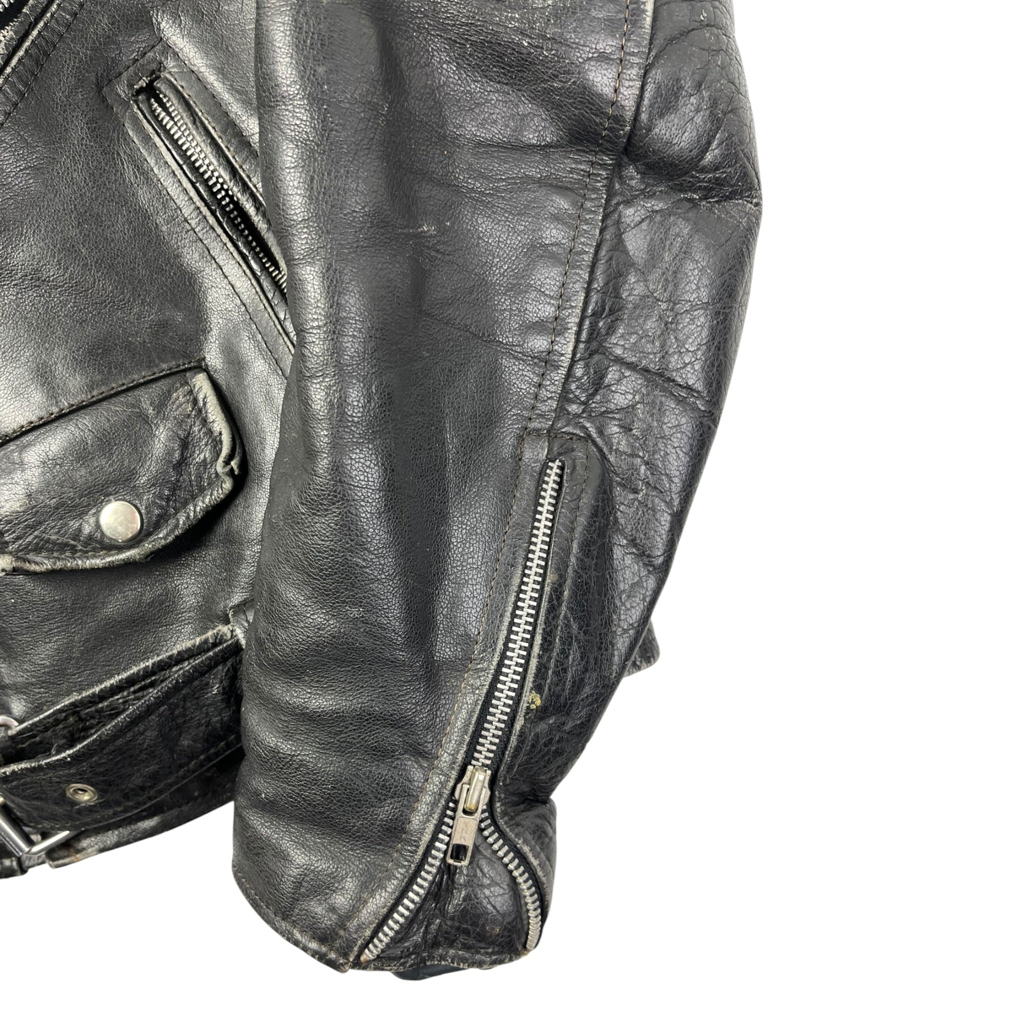 Vintage Motor Biker Leather Jacket