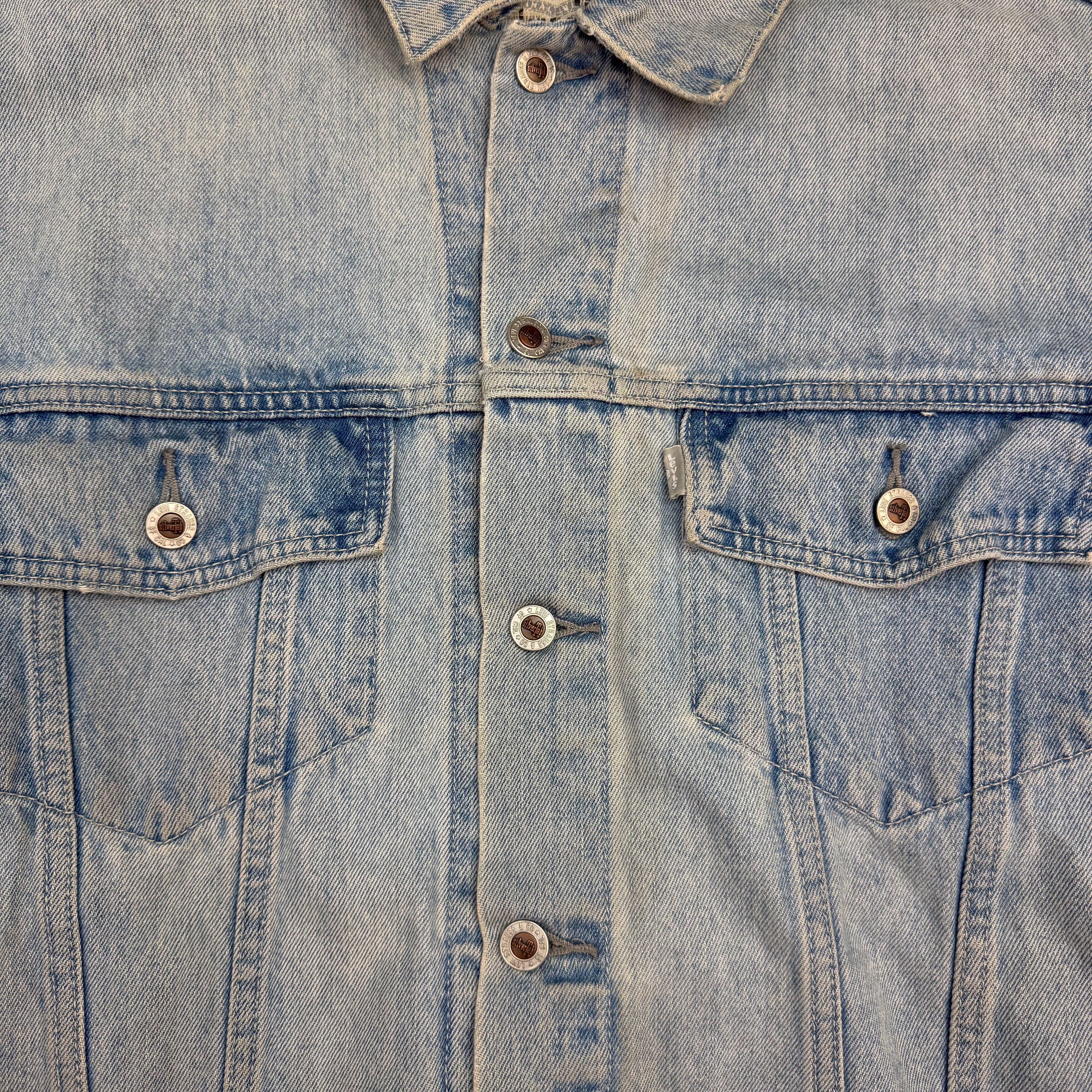 Vintage Levi’s Silver Tab Light Wash Denim Jacket Blue