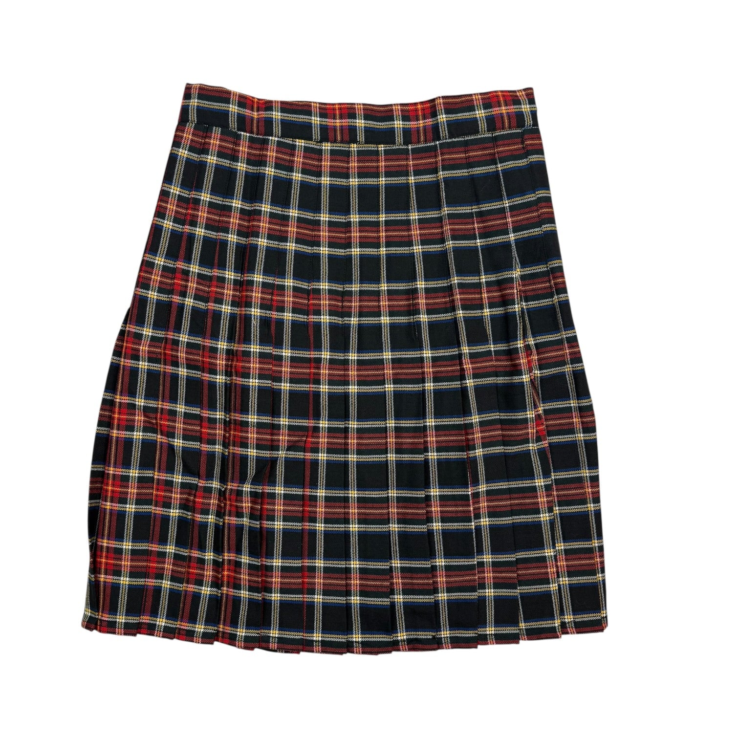 (W) Vintage Tartan Pleated Skirt Plaid