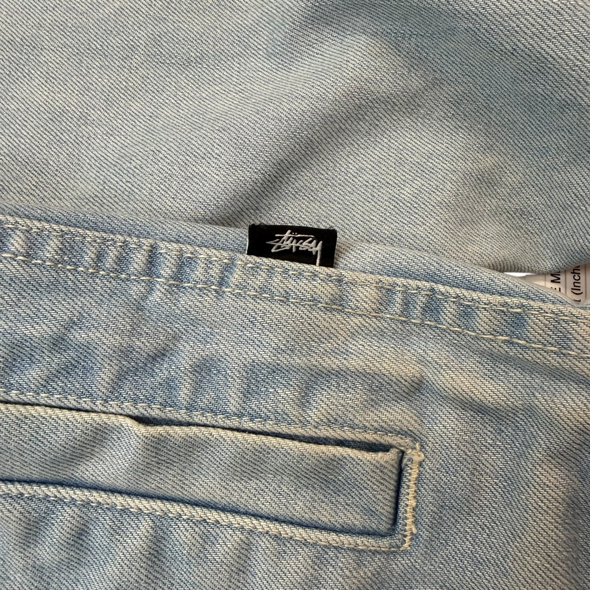 Stussy Washed Denim Garage Jacket Light Wash