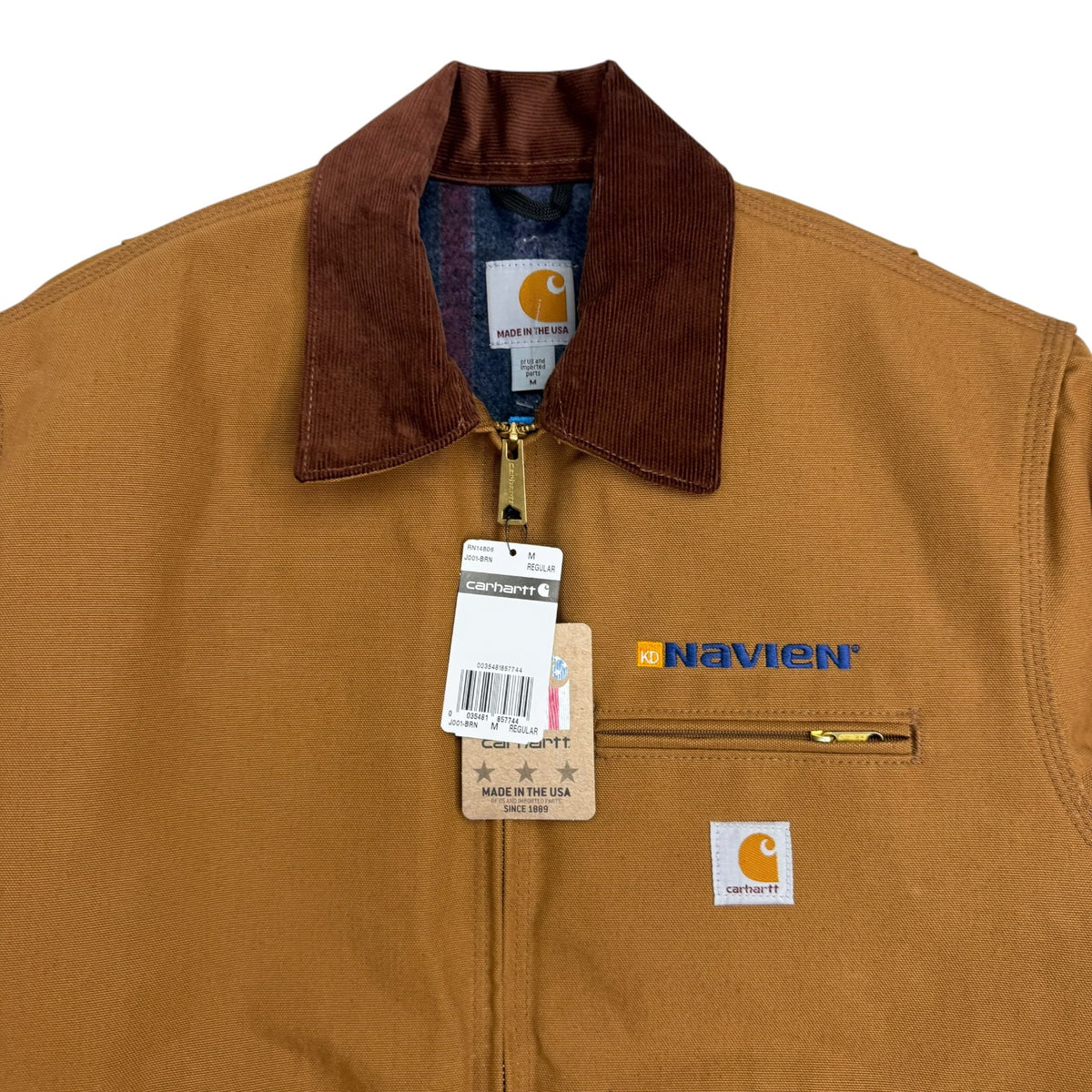 Vintage Carhartt Detroit Blanket Lined Jacket Tan
