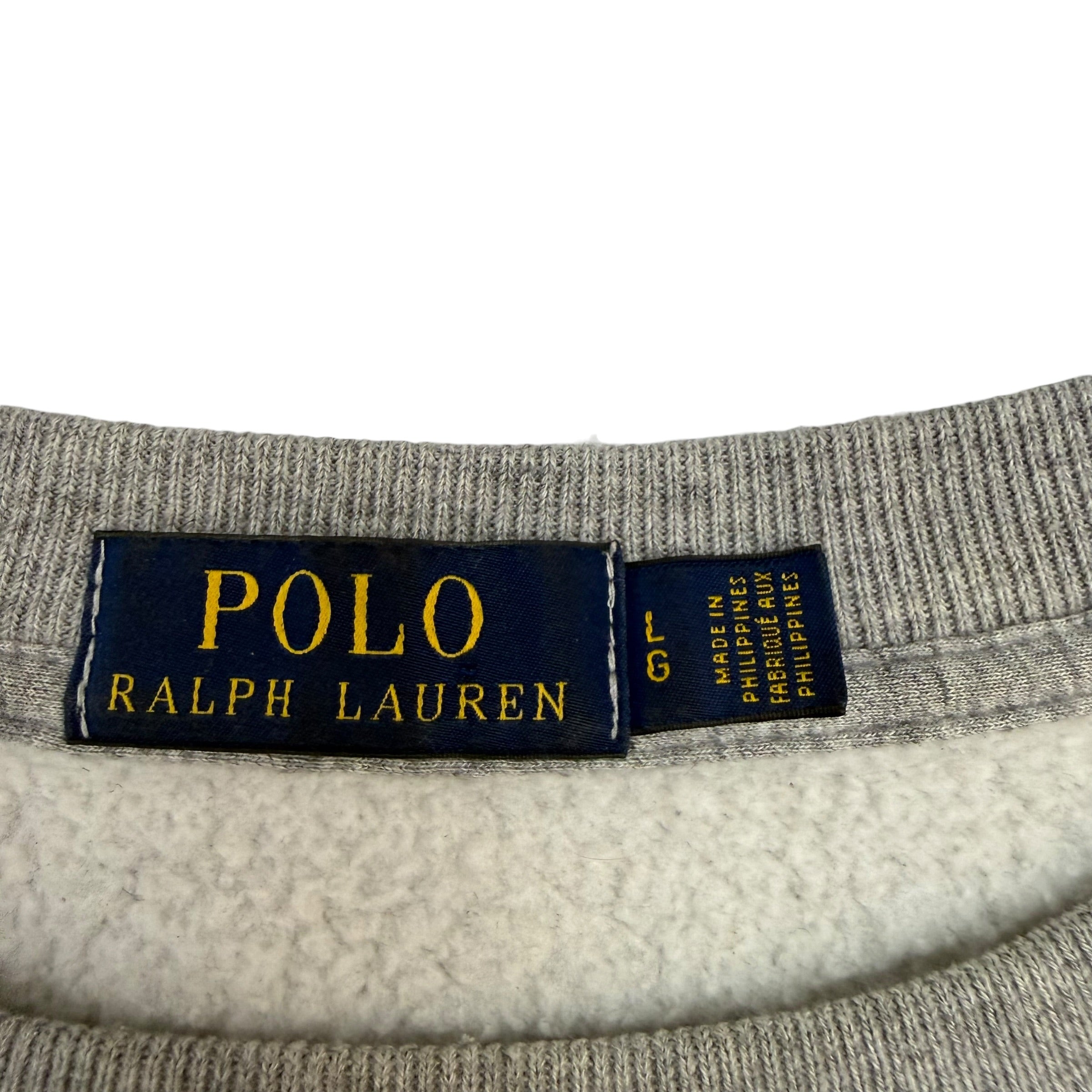 Vintage Polo Ralph Lauren Polo Bear Crewneck Grey